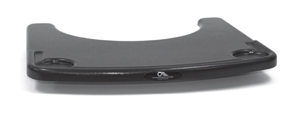 Black skateboard deck with grip tape and wheel cutouts on a white background.