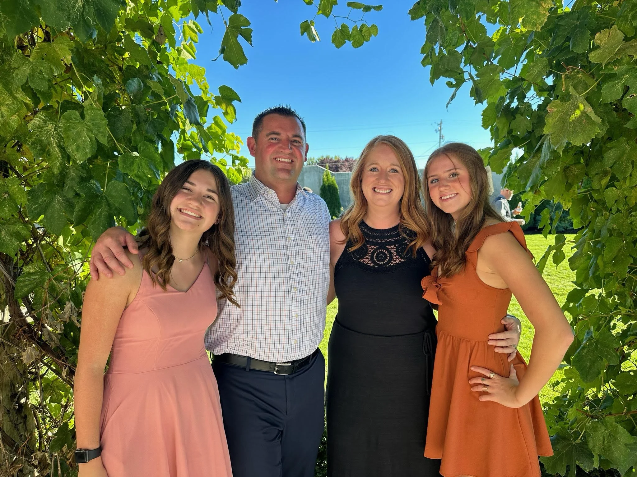 Zach Robinson with his family in Salt Lake County, UT