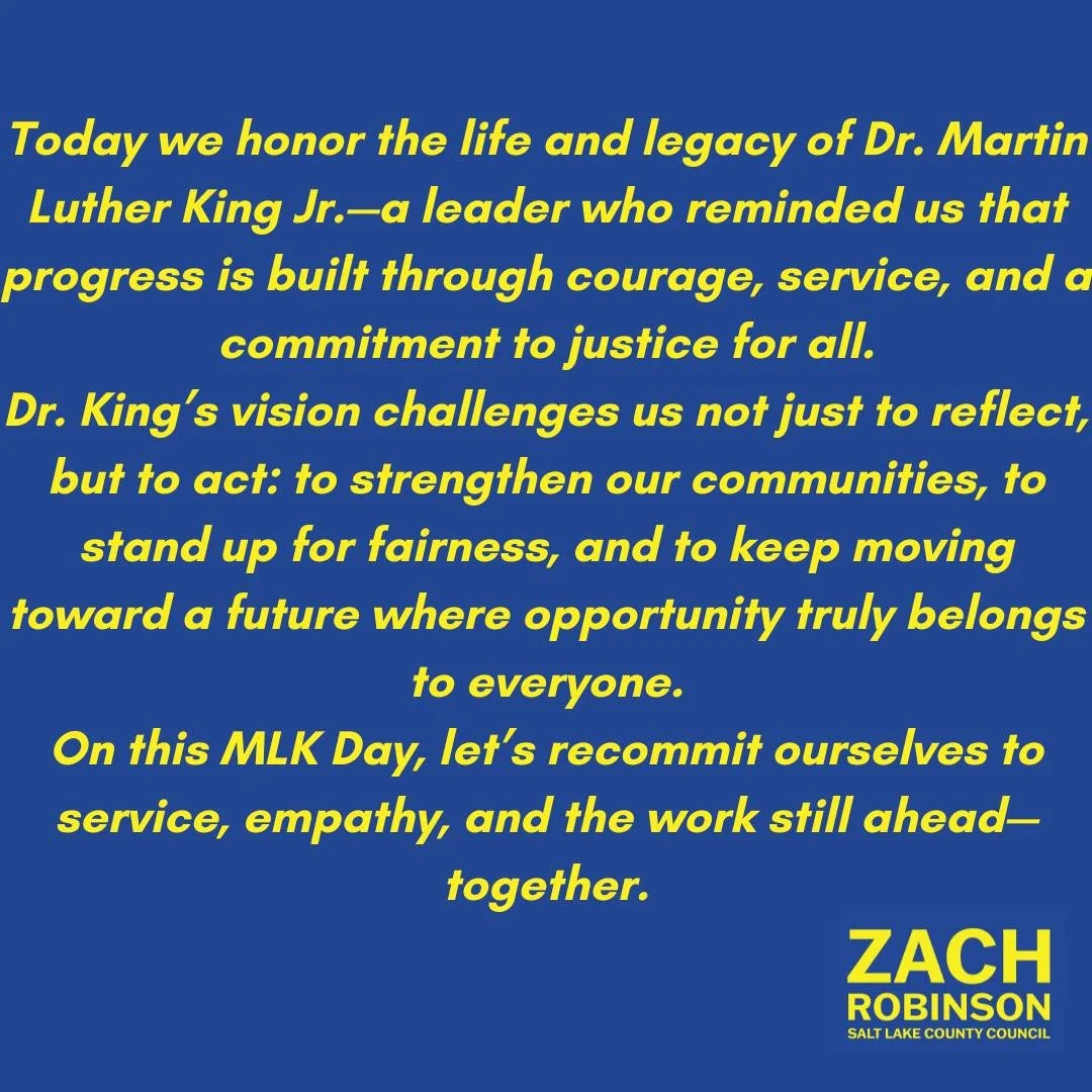 Honoring the legacy of Dr. Martin Luther King Jr. by recommitting ourselves to service, unity, and building a future where everyone belongs.
#MLKDay #ServiceAboveSelf  #zachforslco  #ForwardTogether