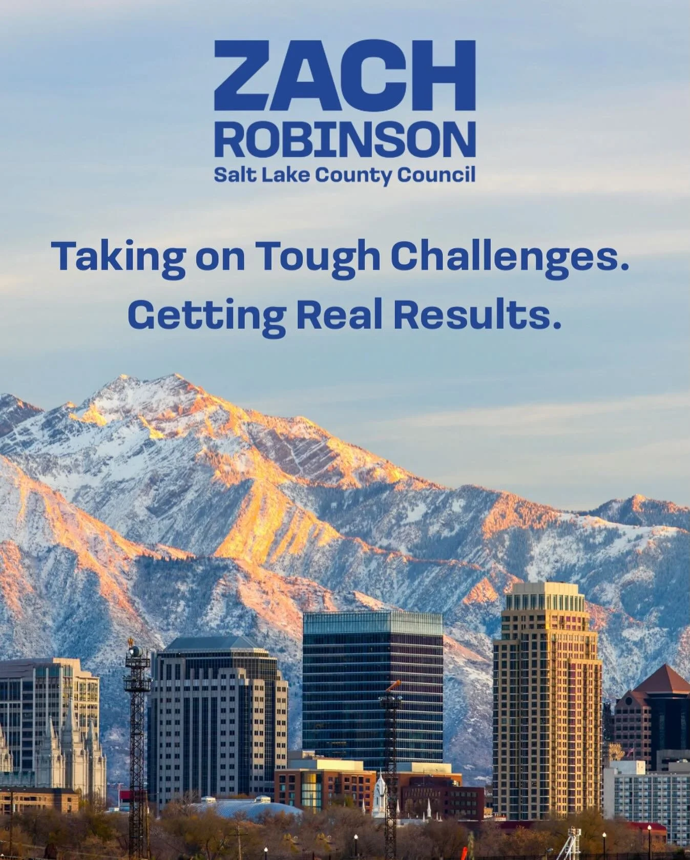 On the Salt Lake County Council, I will fight to get the cost of living under control, protect our natural spaces, and invest in the programs and services our communities rely on, because our county deserves leaders who will take on tough challenges 