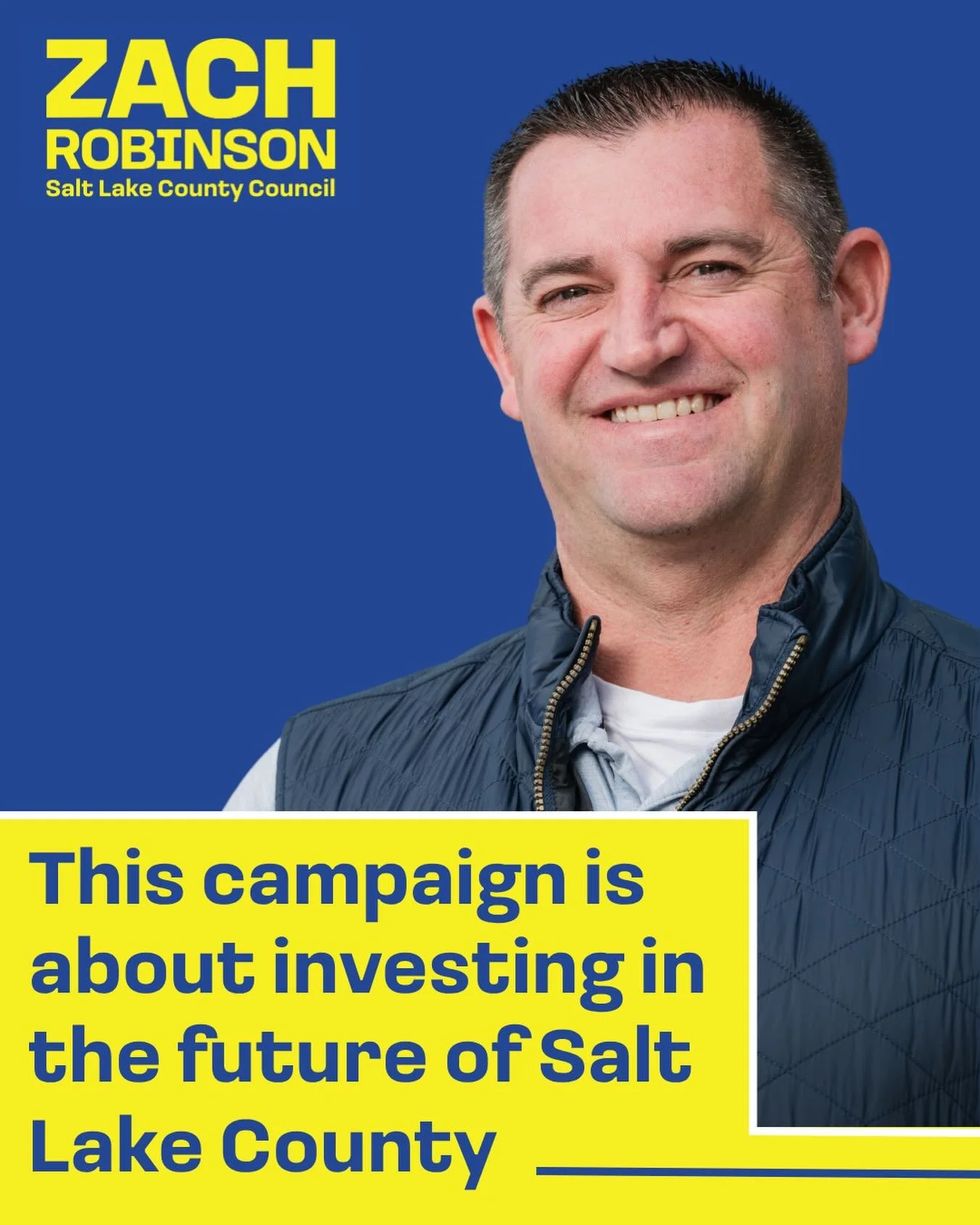 This campaign is about investing in the future of Salt Lake County, our infrastructure, our environment, and most importantly, our people.
