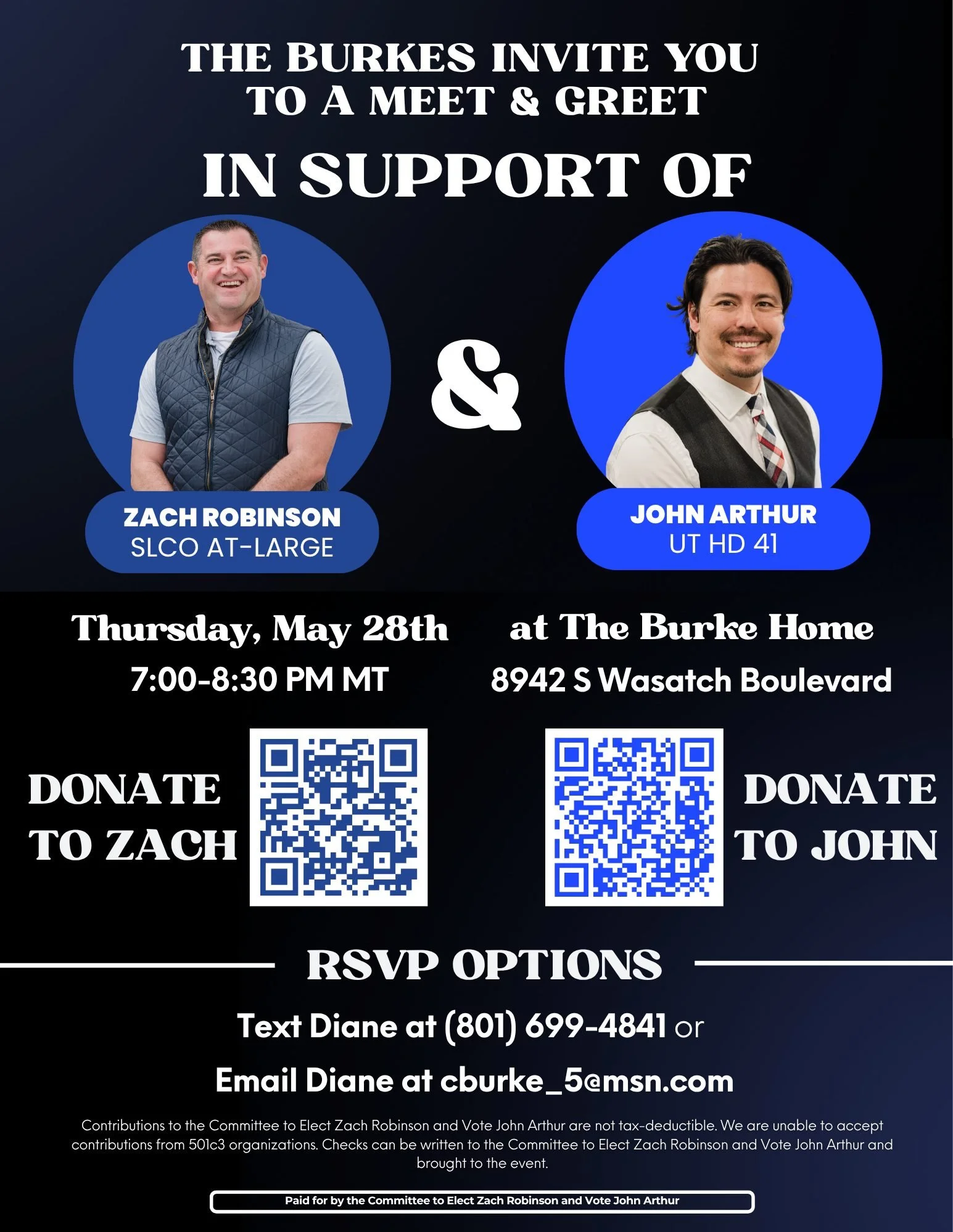 Excited to join Representative John Arthur on May 28th for a community conversation about the future of Salt Lake County and Utah.

We&rsquo;ll be talking about the issues that matter most to our communities: protecting public services, strengthening