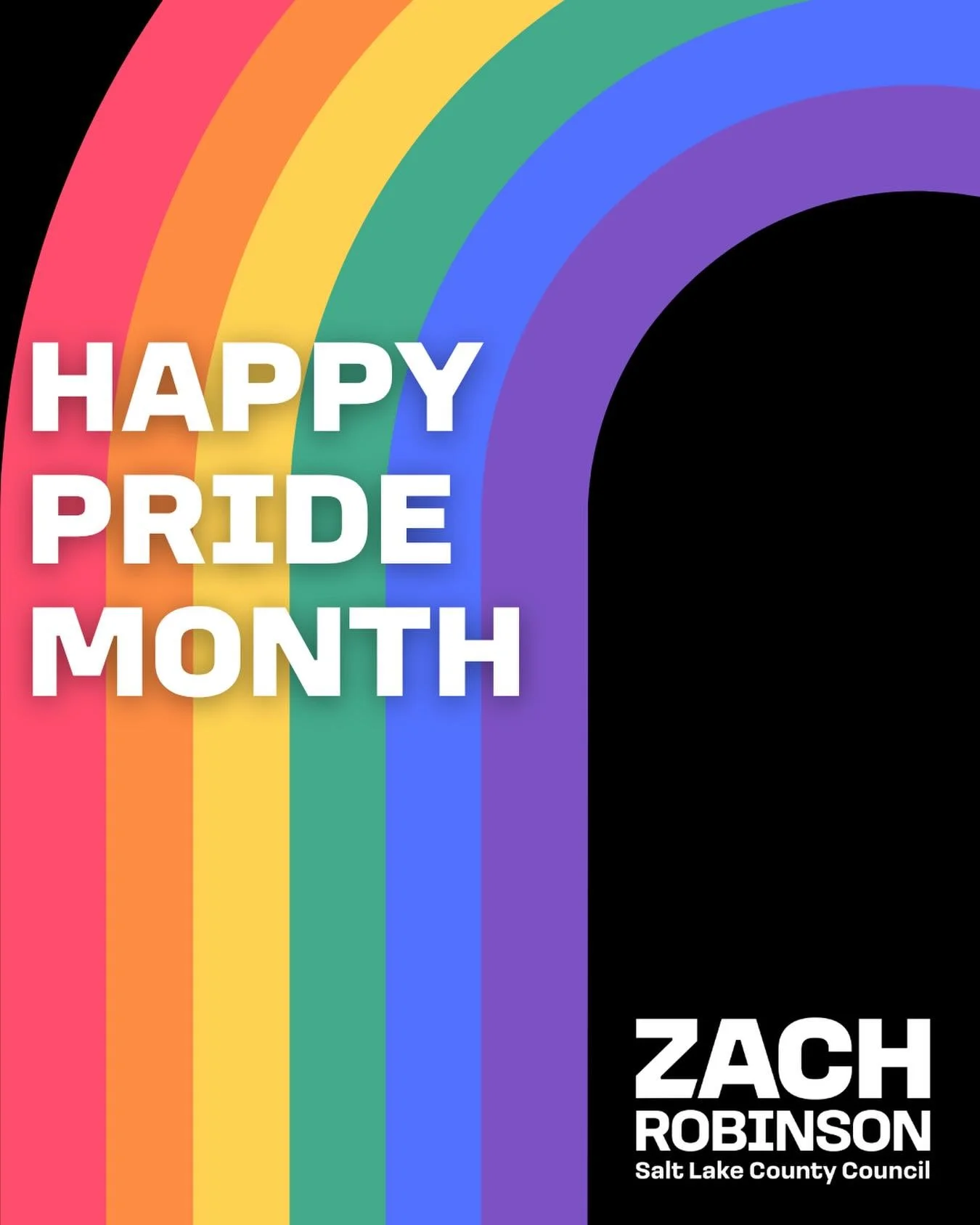 Happy Pride Month, Salt Lake County! Our LGBTQ+ neighbors deserve leaders who will stand up for equality, inclusion, and opportunity. I am committed to being a strong advocate on the County Council and to building a community where everyone can live,