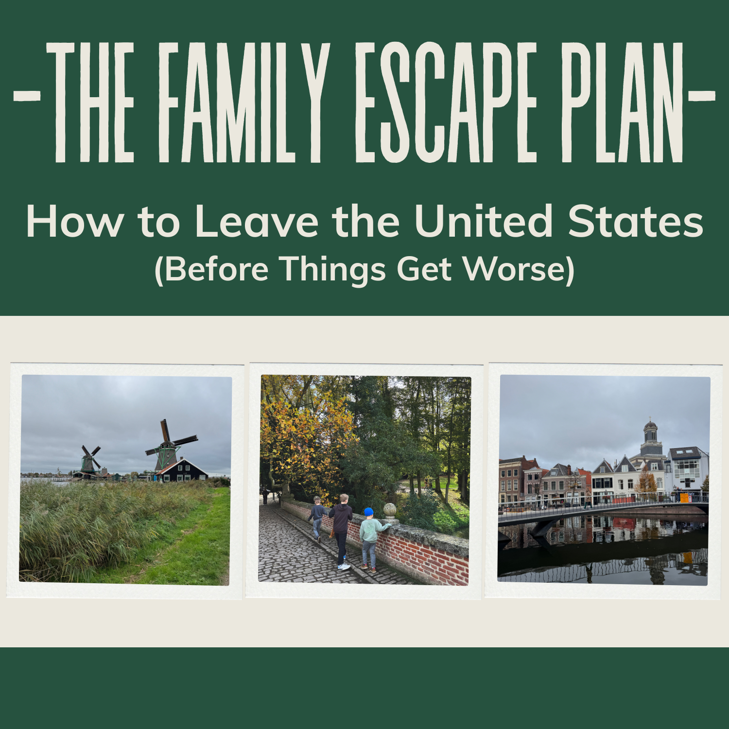 FREE eGuide: The Family Escape Plan