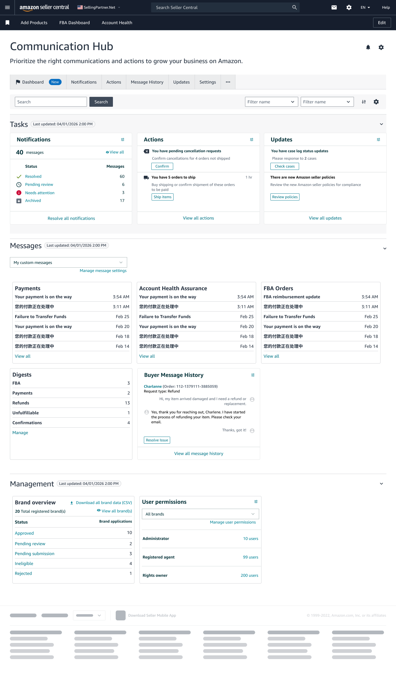 Global communication hub - Final bluesky messaging design
