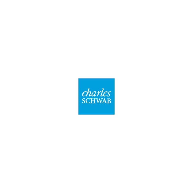 Charles Schwab logo with a blue square and white text.