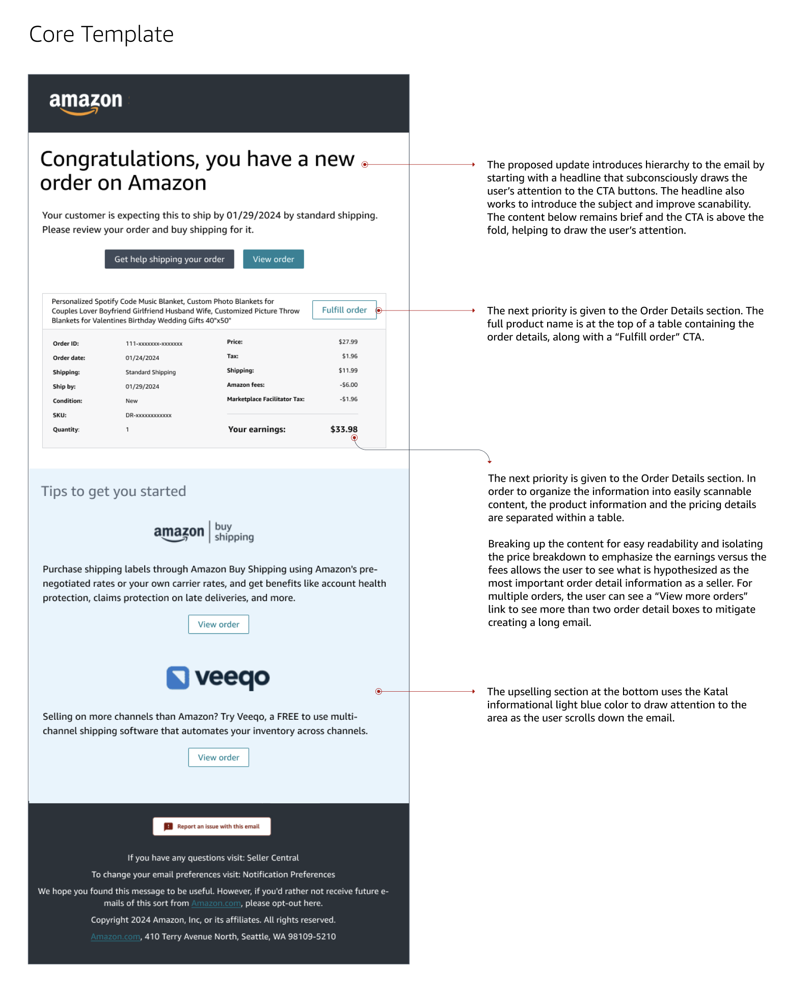 Approach: Design reasoning validated through testing and best practices