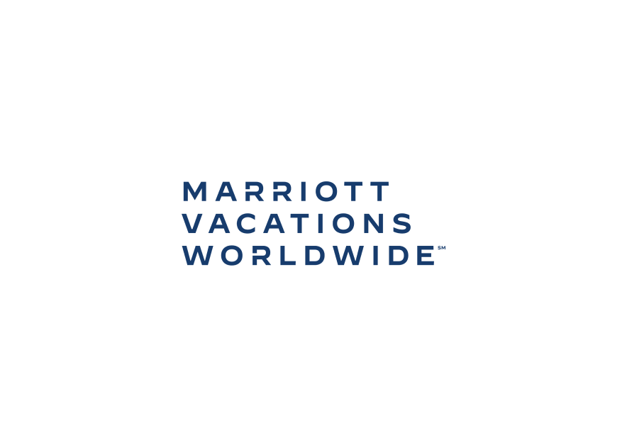 Marriott Vacations Worldwide logo in black and dark blue.