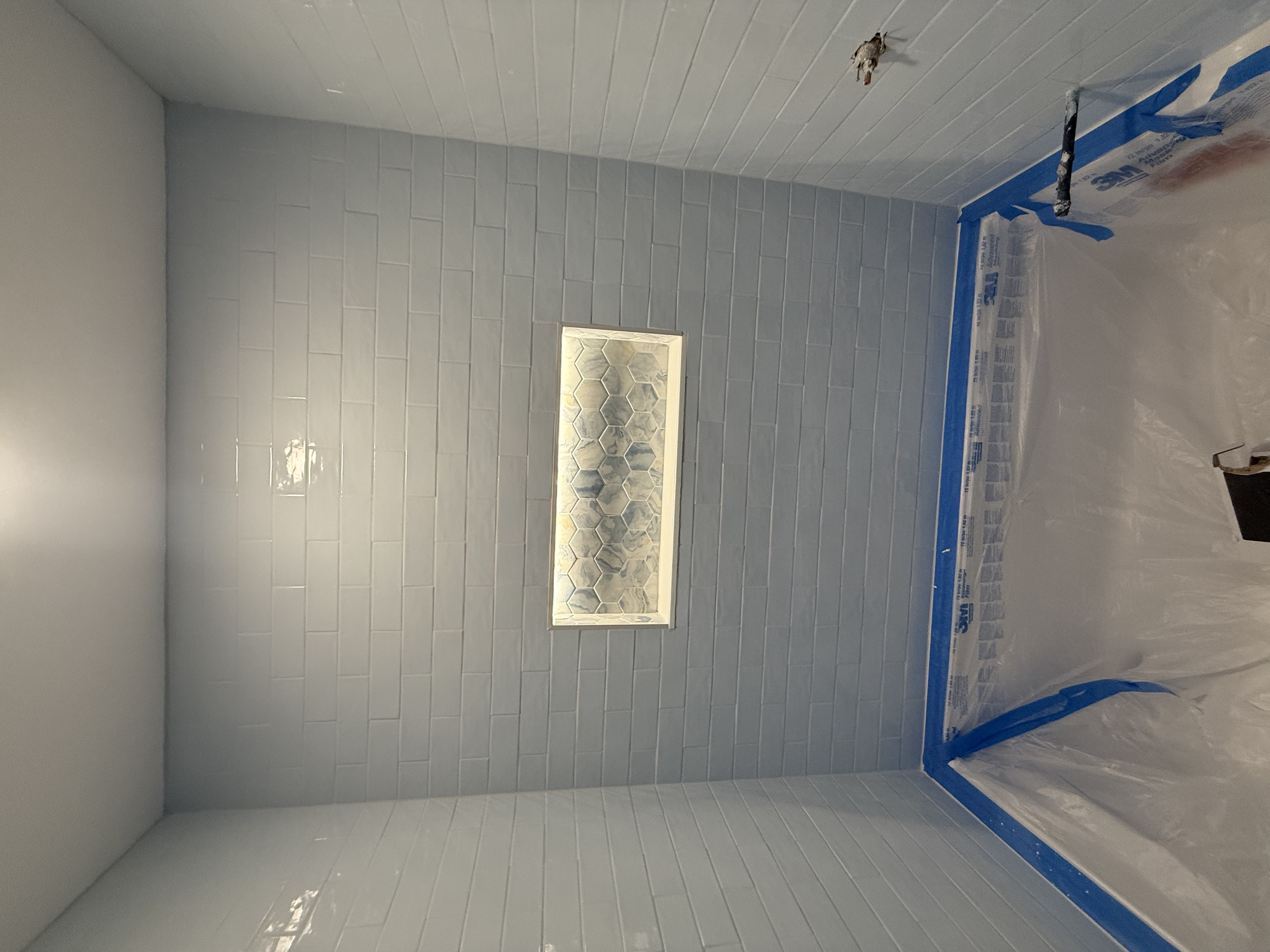 LED niche install in Westbrook, Ct. 