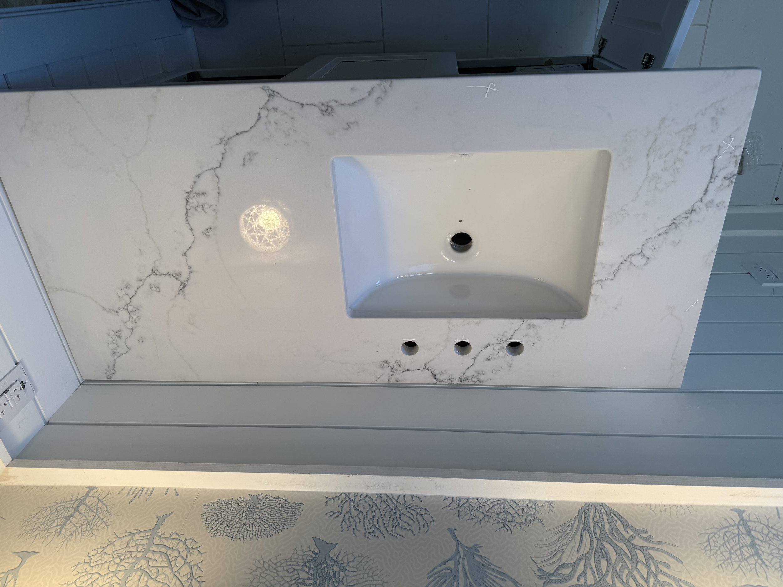 Custom vanity top Ct Shoreline.