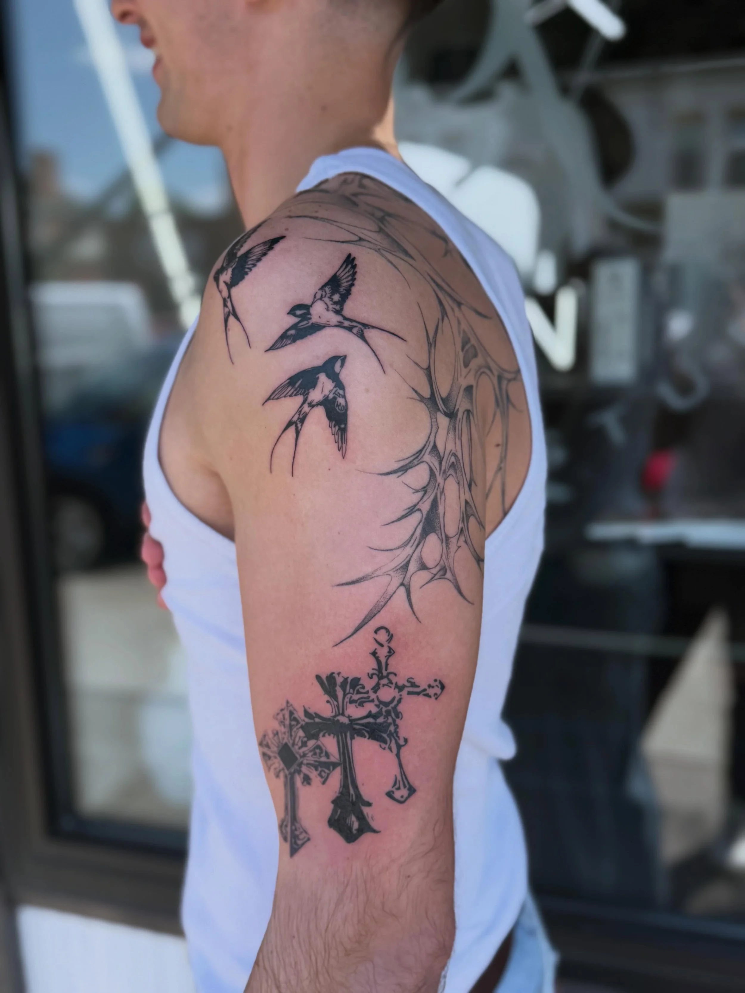 Back at it againnnn🔥🧯
This client is building the sickest sleeve and we can't wait to see what's next. Willy B killin it per usual🤩
Done by: @willybean_inks 

You can book your next tattoo with Will by clicking the link in our bio! 
#tattoo #tatto