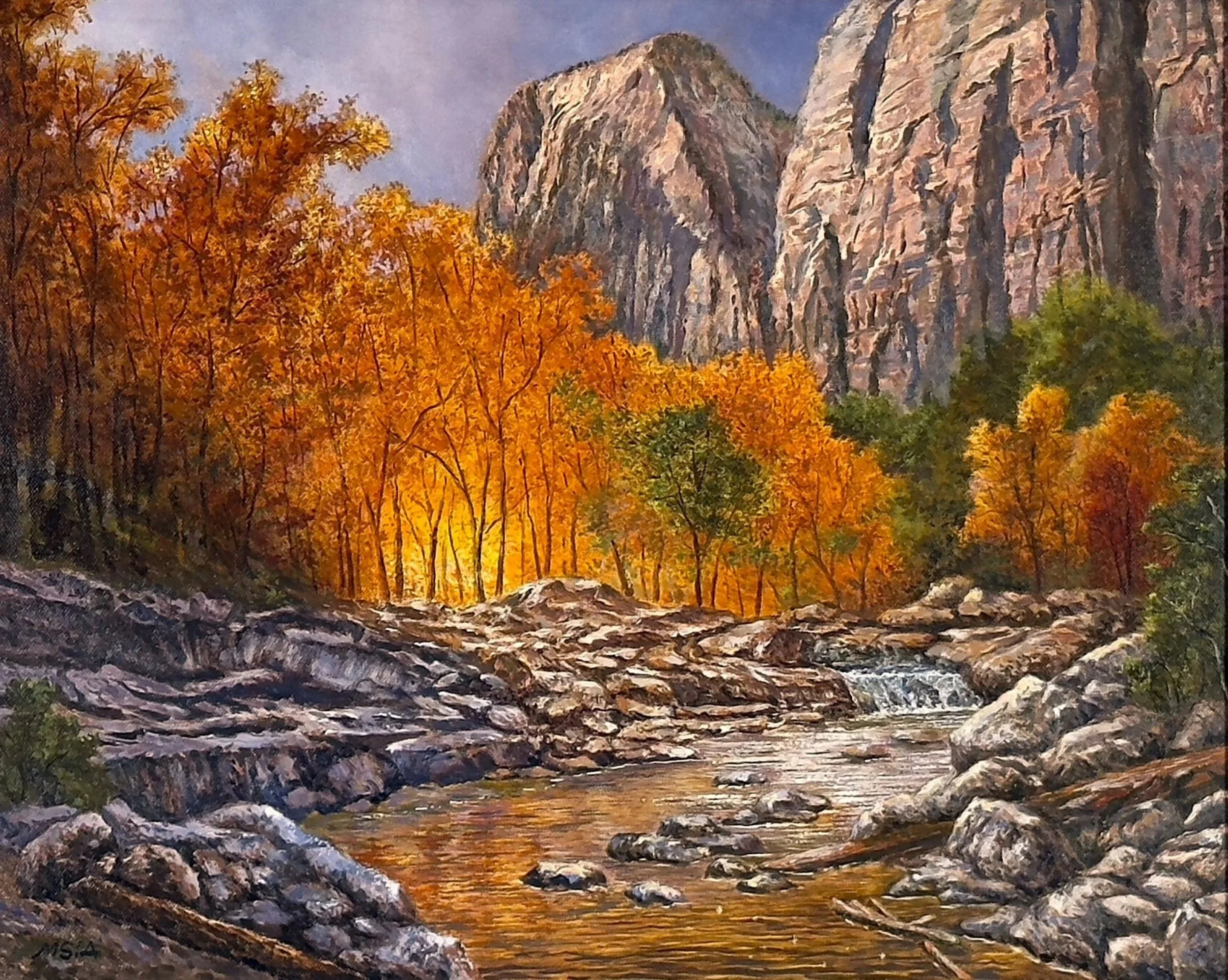  Rising Sun, Falling Water  
16" × 20"&nbsp;&nbsp;&nbsp;&nbsp;&nbsp;&nbsp;&nbsp;&nbsp;&nbsp;2025