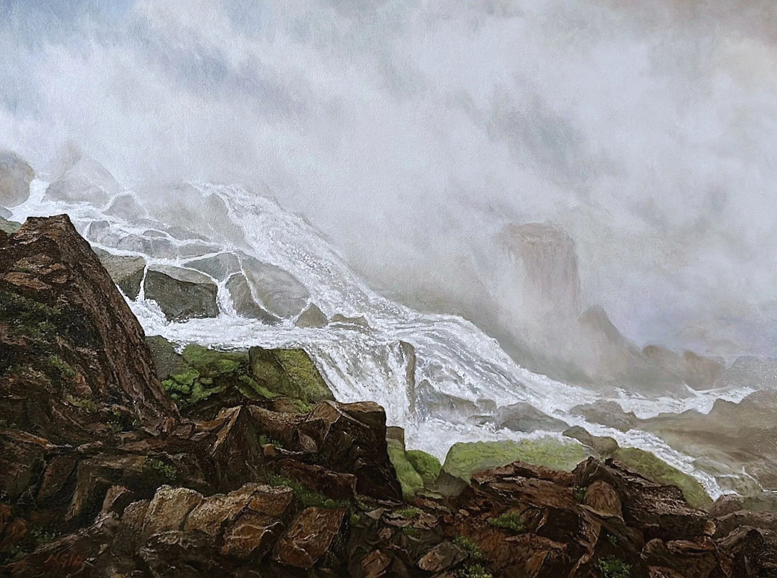  Veil of Falling Water  
22" × 30"&nbsp;&nbsp;&nbsp;&nbsp;&nbsp;&nbsp;2003