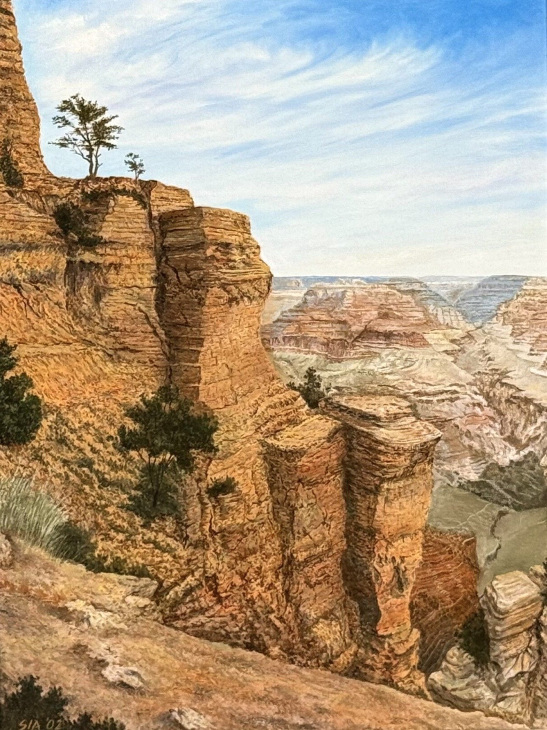  Edge of the Canyon  
18" × 14"&nbsp;&nbsp;&nbsp;&nbsp;&nbsp;&nbsp;&nbsp;&nbsp;&nbsp;2002