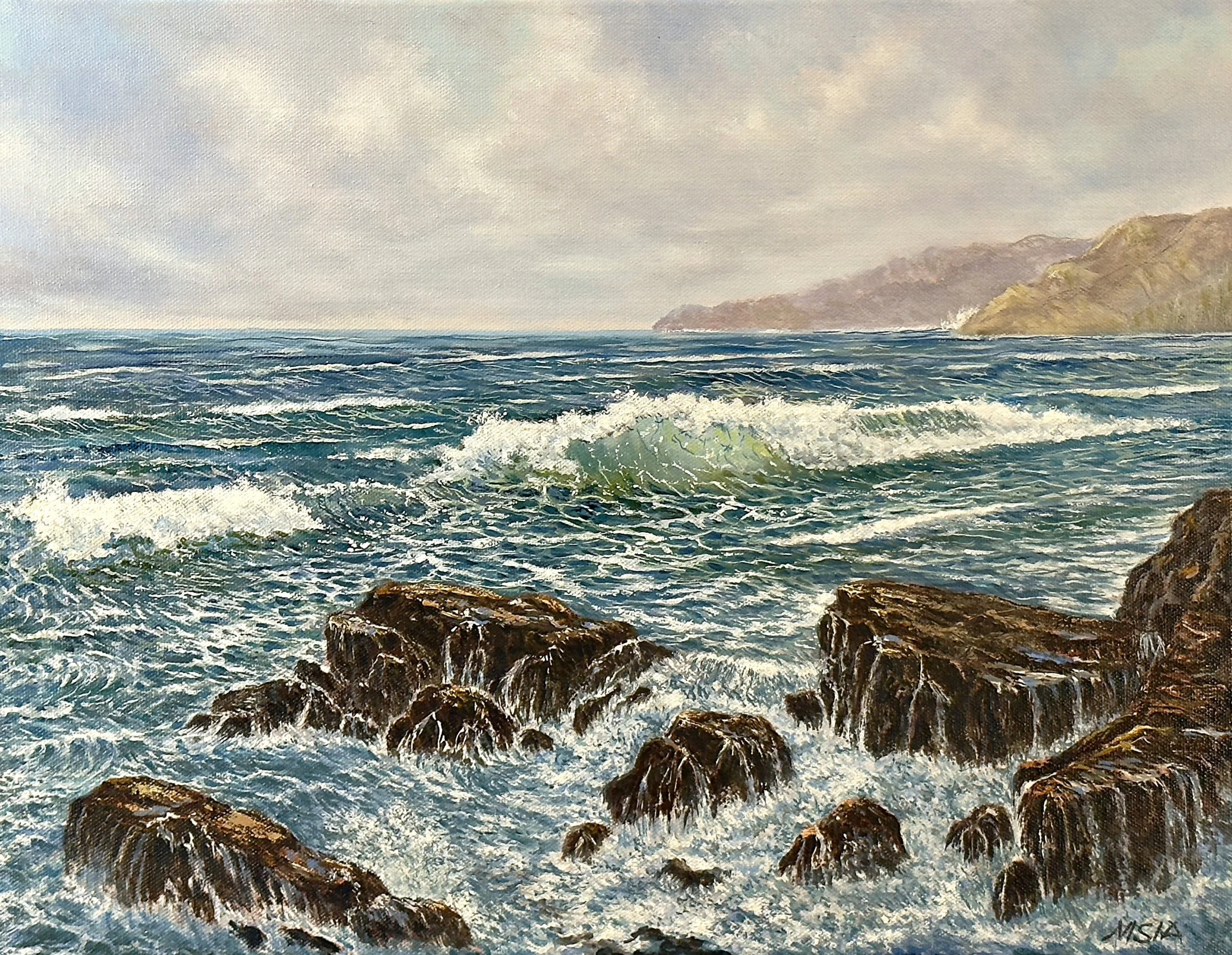  Rhythm of the Open Seas  
14" × 18"&nbsp;&nbsp;&nbsp;&nbsp;&nbsp;&nbsp;2025