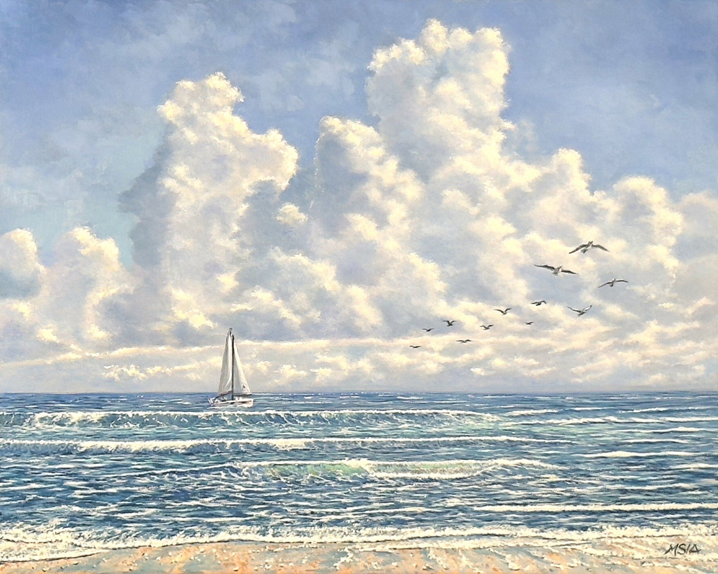  Crossing the Quiet Horizon  
16" × 20"&nbsp;&nbsp;&nbsp;&nbsp;&nbsp;&nbsp;2025