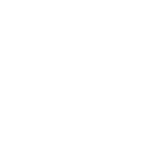 White bar graph icon on black background.