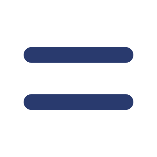 Two horizontal blue lines resembling an equals sign icon