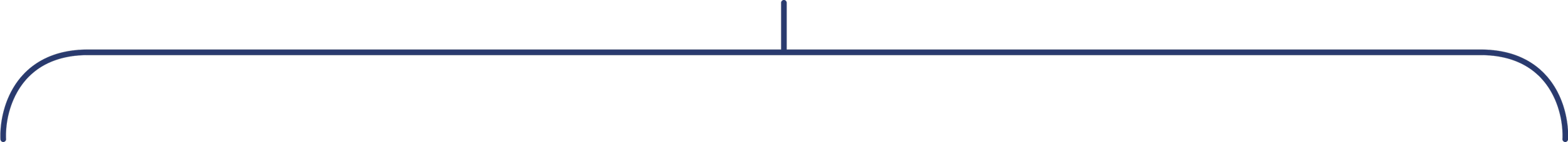 A dark blue bracket symbol that illustrates encompassing the items beneath it.