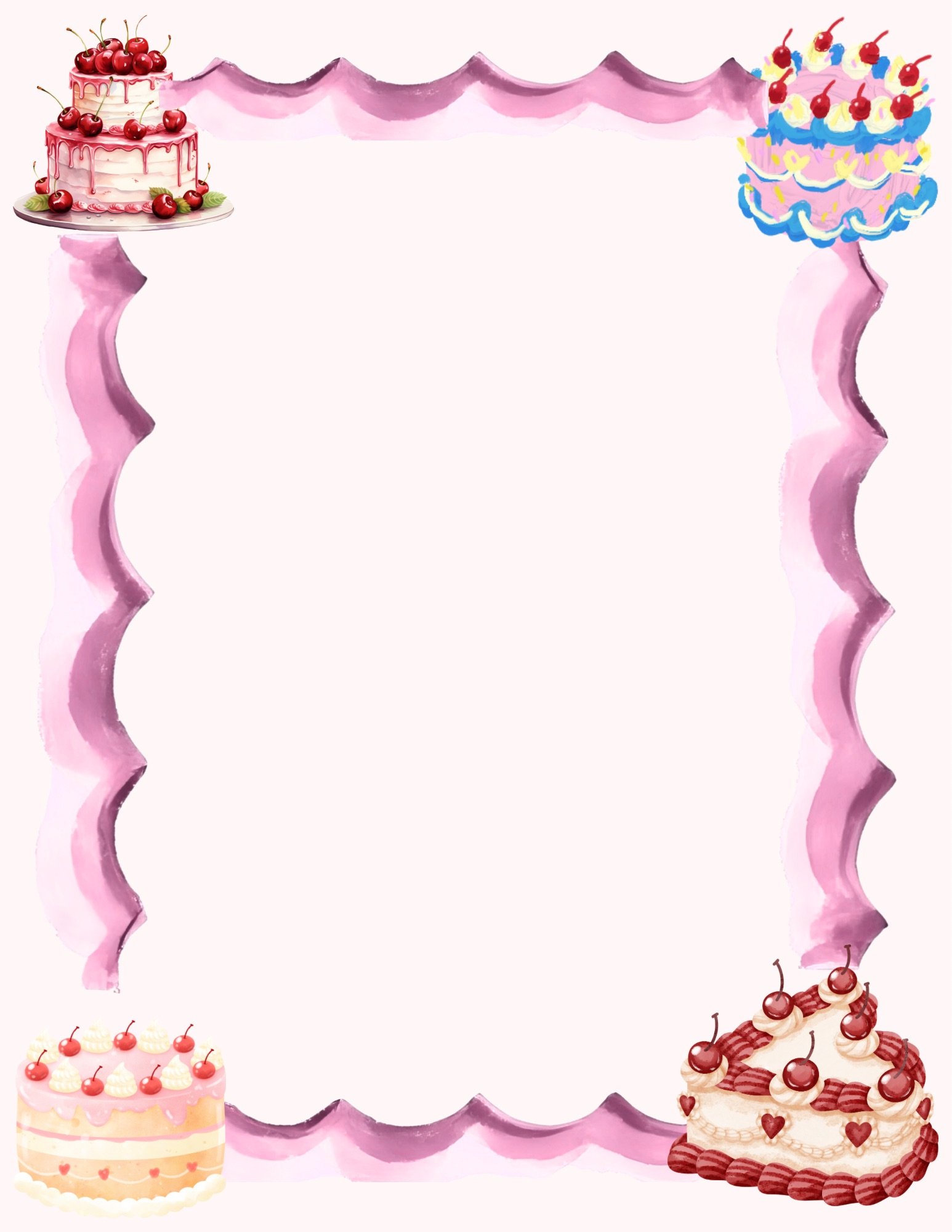 Cherry Cream Letters is a 6-page coquette digital stationery set with a soft, whimsical aesthetic. Perfect for journaling, planners, and letter writing.