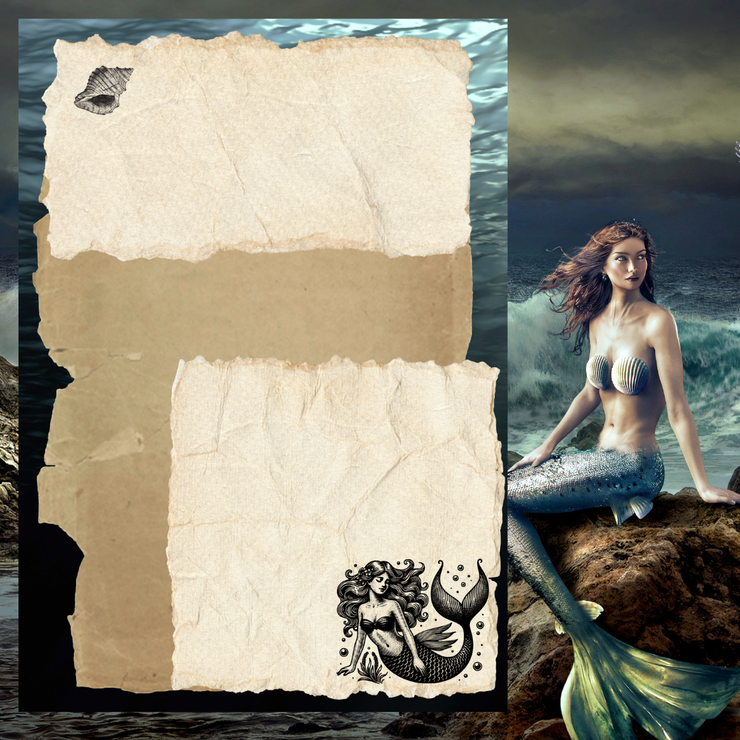 mermaid and siren stationery and journal pages (4).png
