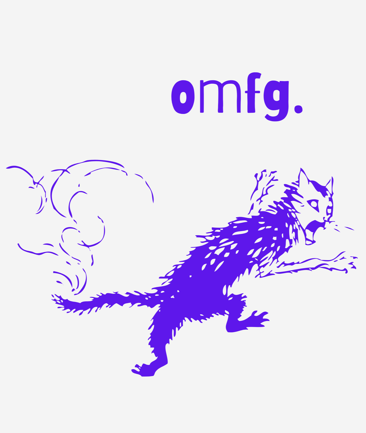 sketchy sentiments coquette digital greeting card with quirky illustration