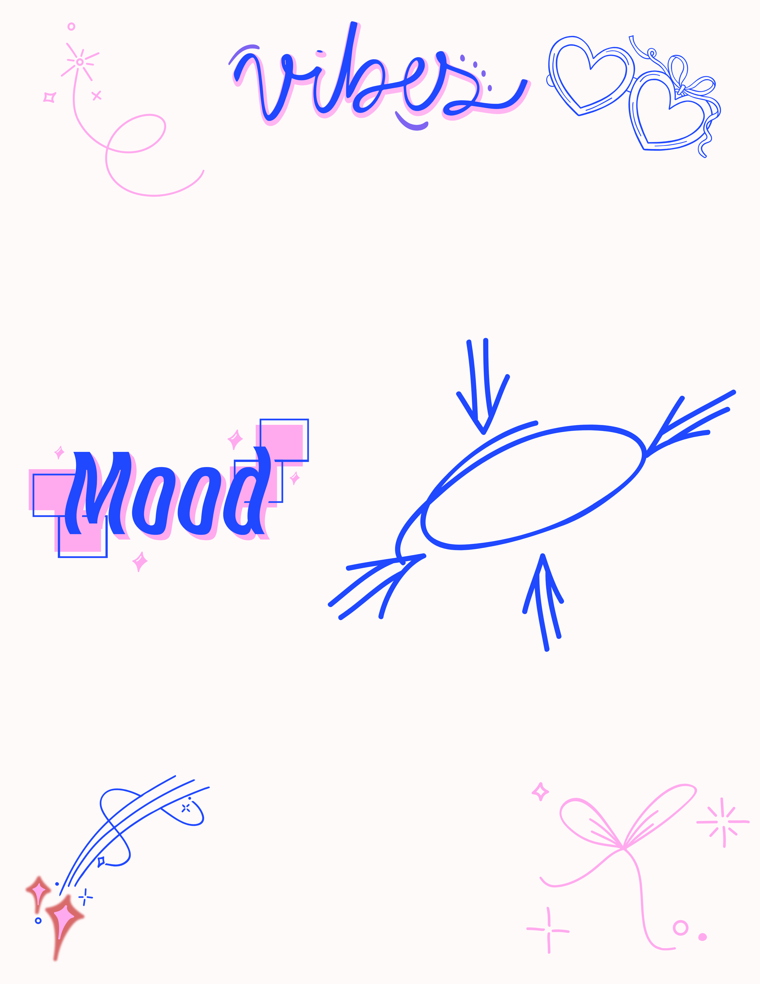 Book tracker pages with playful, whimsical coquette aesthetic