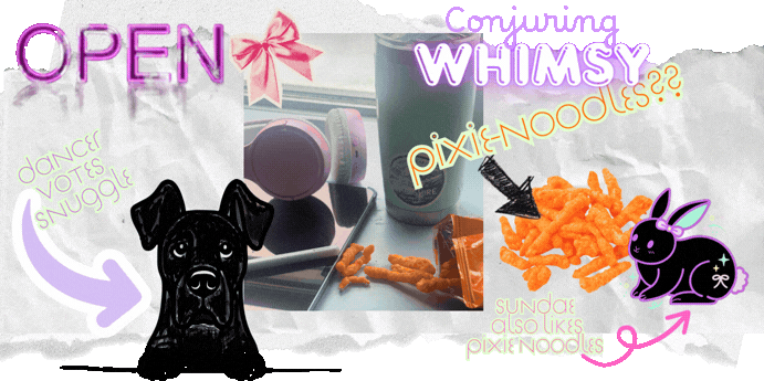 Playful coquette-style studio designed art