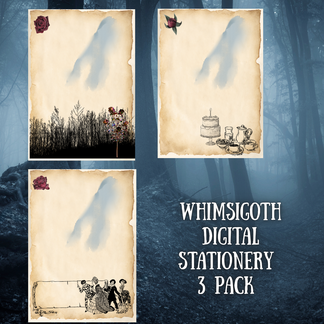The Whimsigoth Digital Stationery Set – Gothic Whimsy Edition (Copy)