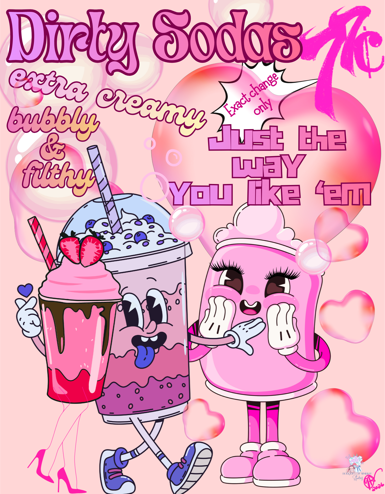 Dirty Soda Poster – Flirty & Whimsical Coquette Art