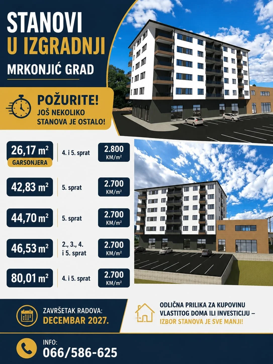 Stanovi - Mrkonjić Grad