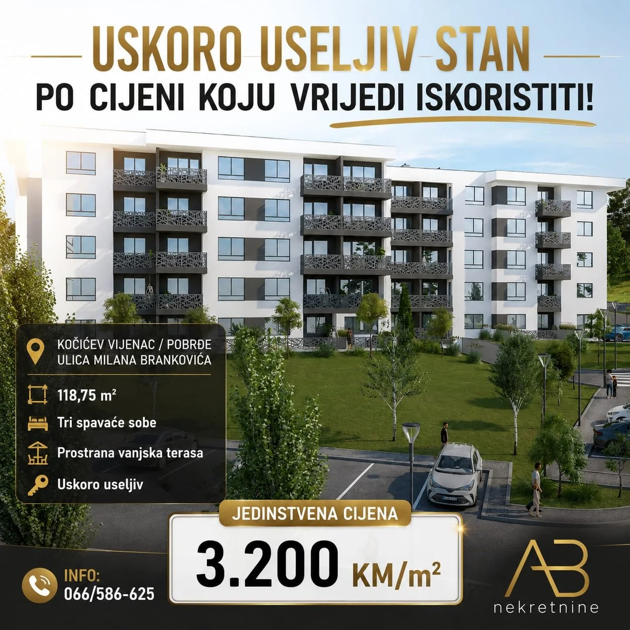 Stan 118m2 Hisete - POVOLJNO!