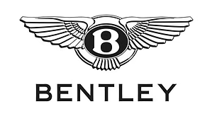 Bentley logo featuring a stylized letter B with wings