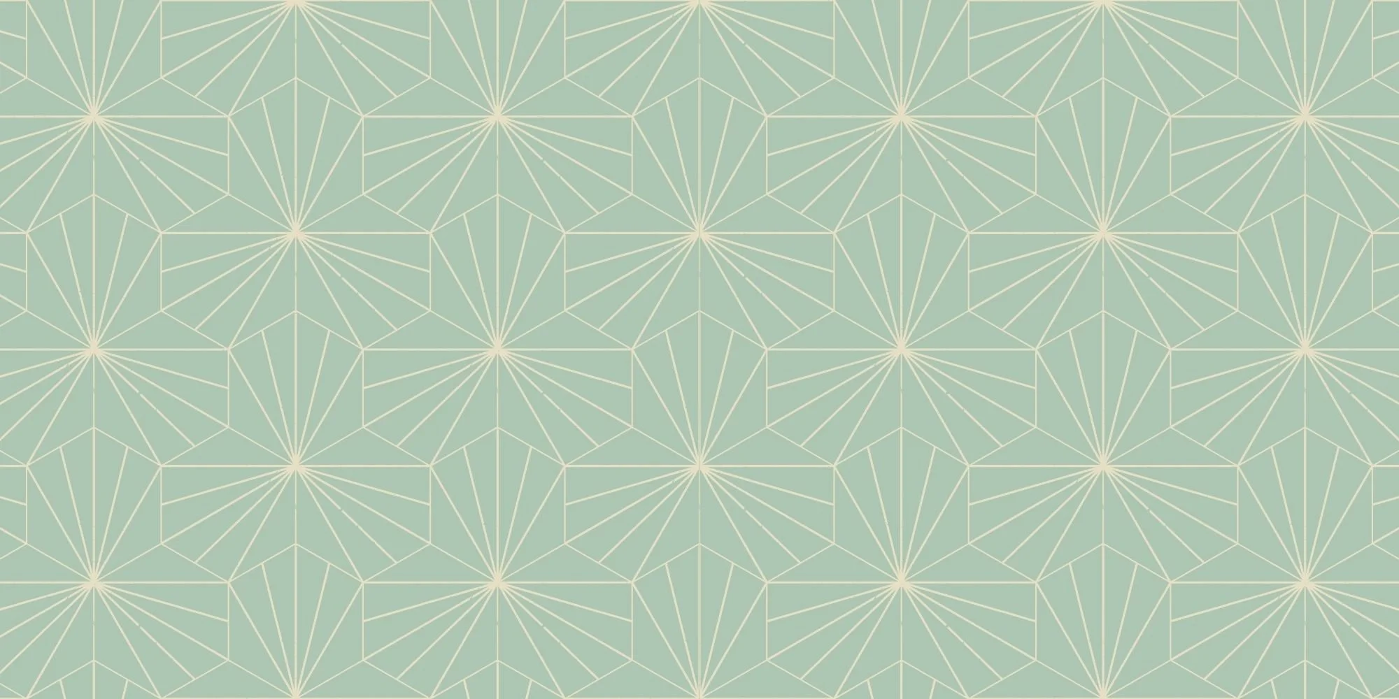 Light green geometric pattern with interconnected star-like shapes outlined in white.