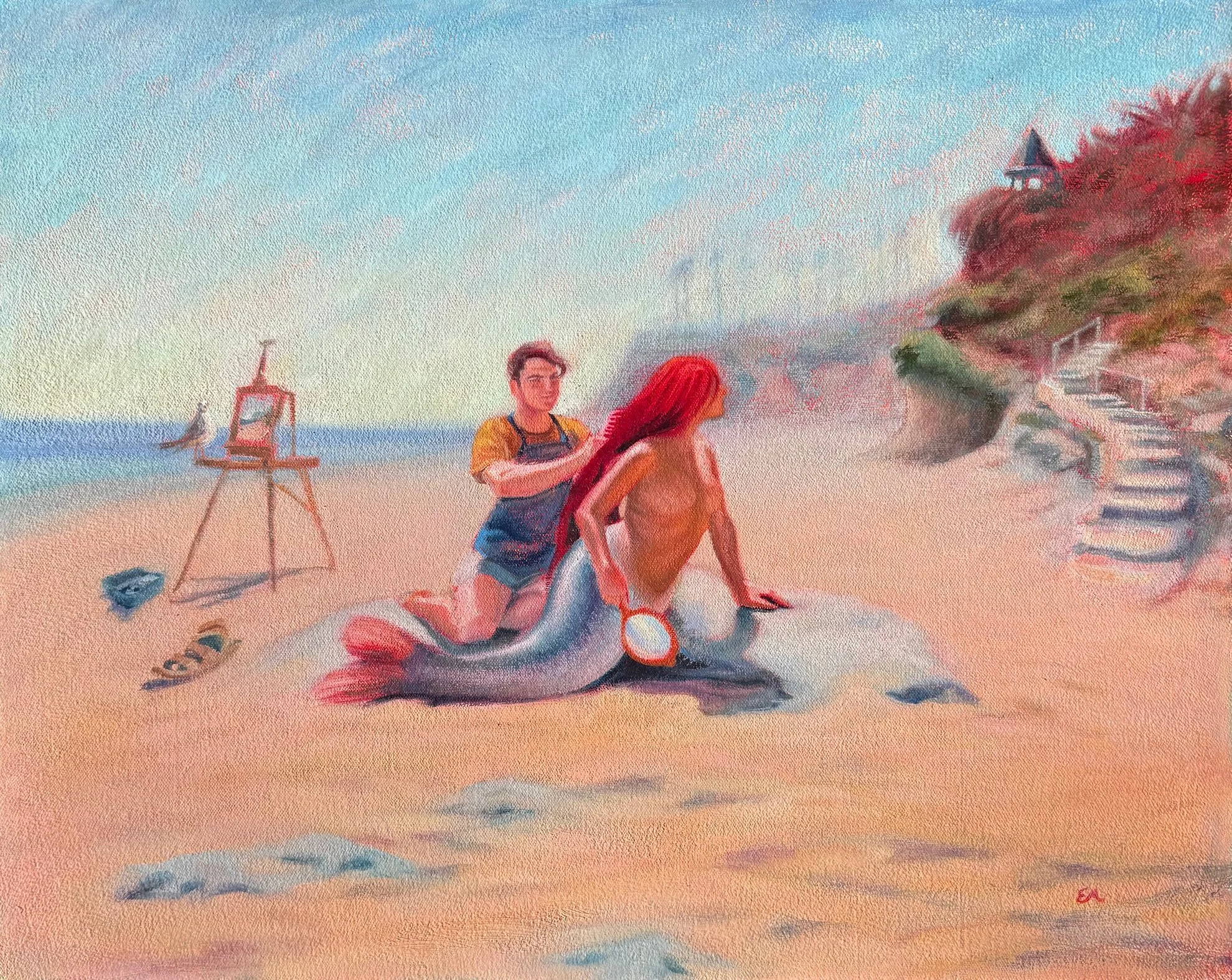 Sea-escape
24” x 30” 
Oil on canvas