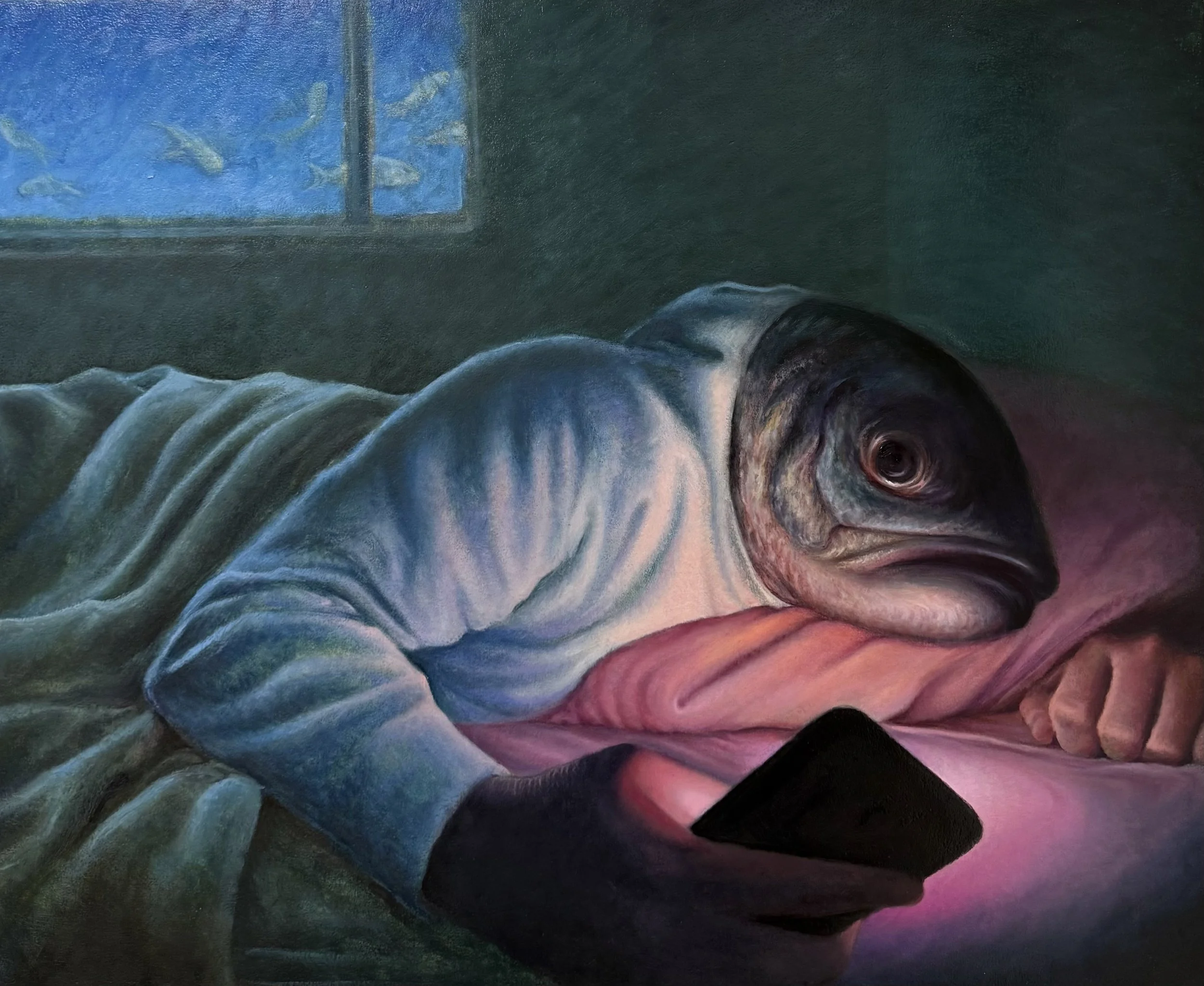 Interim
33” x 27”
Oil on wood panel 