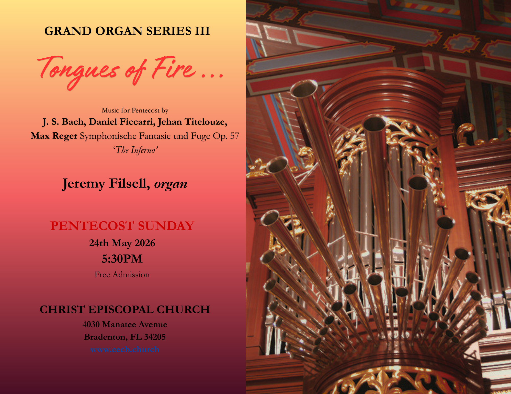 Grand Organ Series III - Tongues of Fire