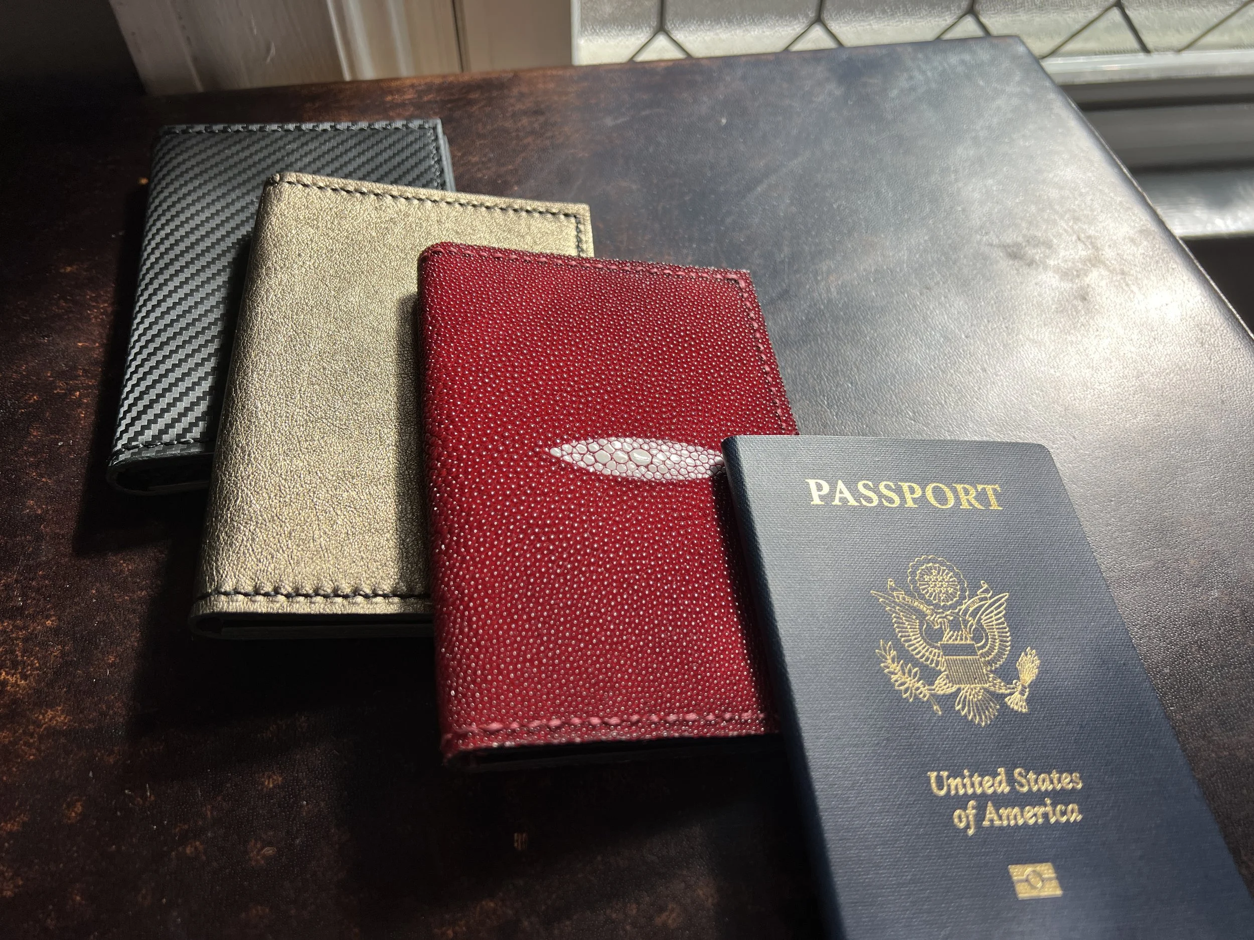 Luxury Leather Passport Wallet