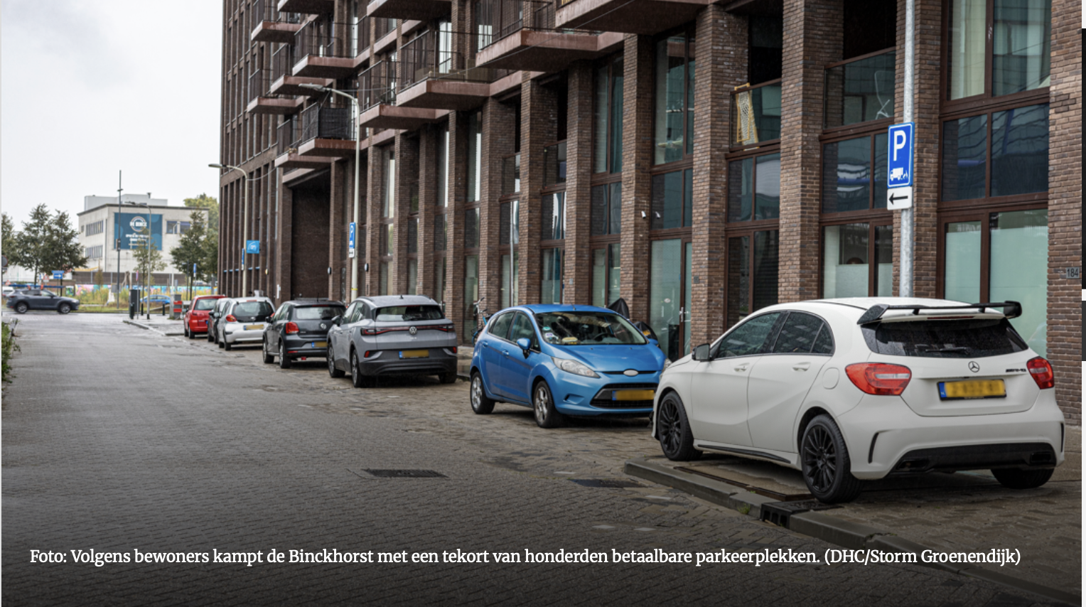 Bewoners Binckhorst bezorgd over parkeren