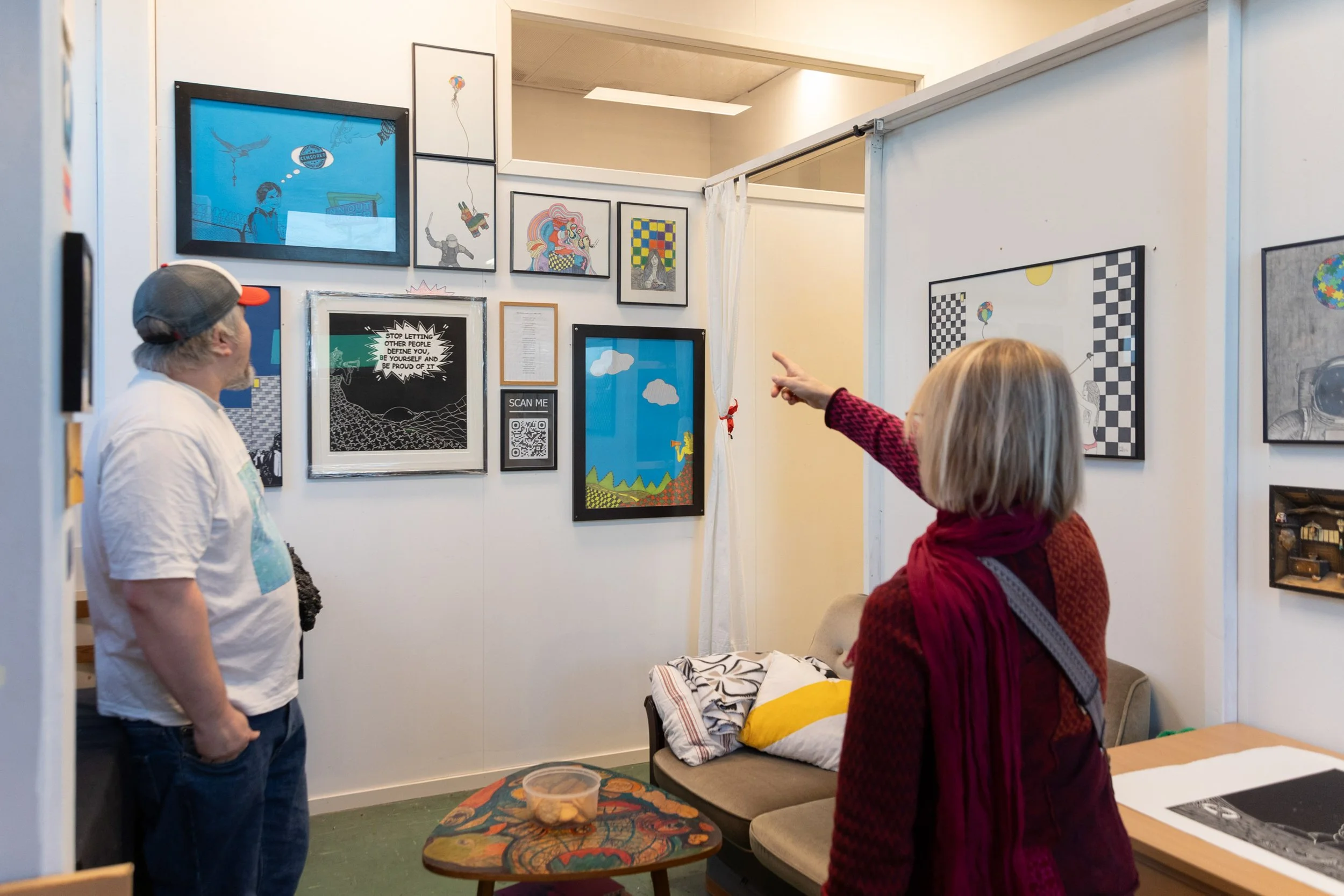 Dokumentasjon av jubileumsarrangement ved Lademoen Kunstnerverksteder – foto: Lili Zaneta