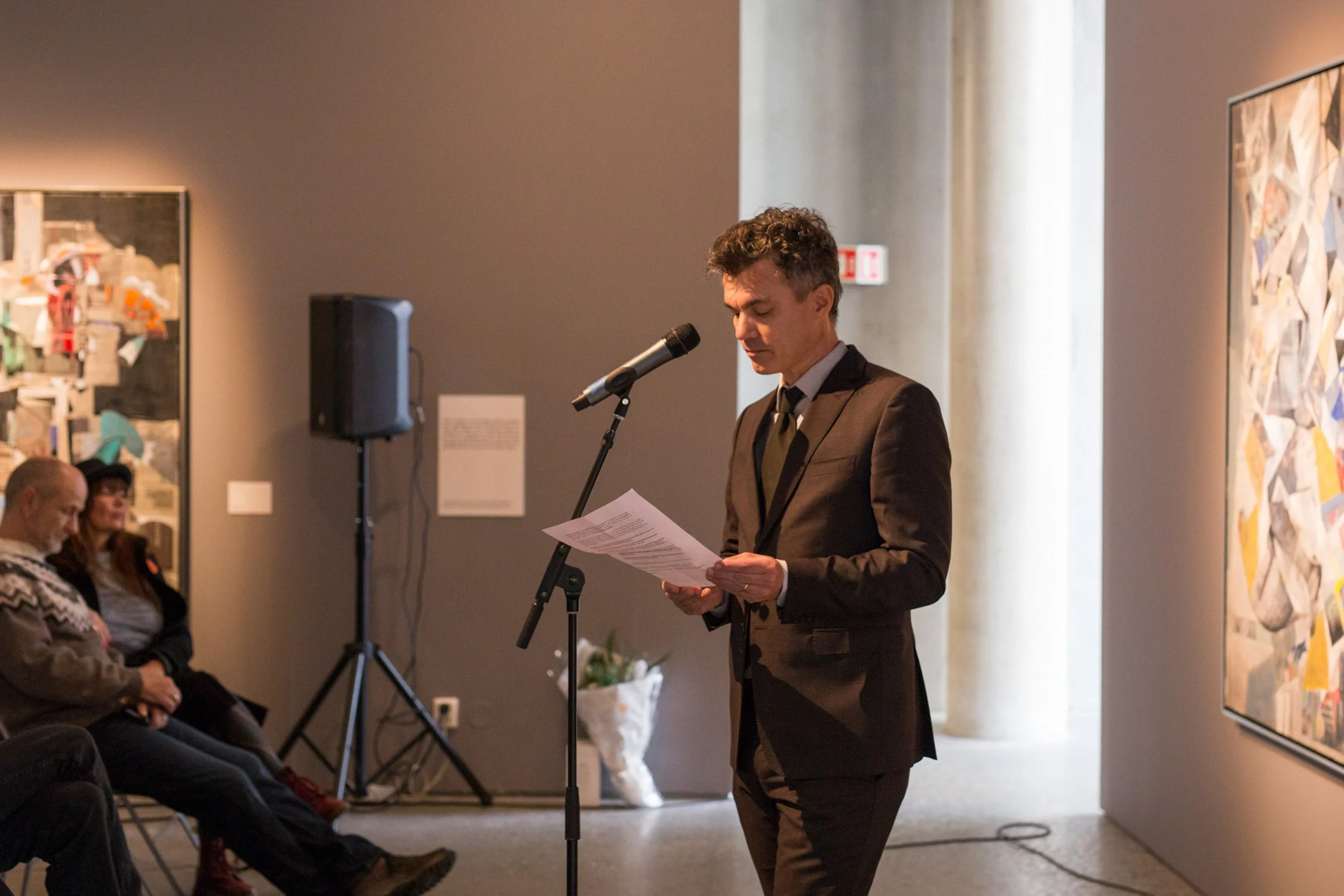 Utstillingsrom med verk av Håkon Bleken ved Trondheim Kunstmuseum