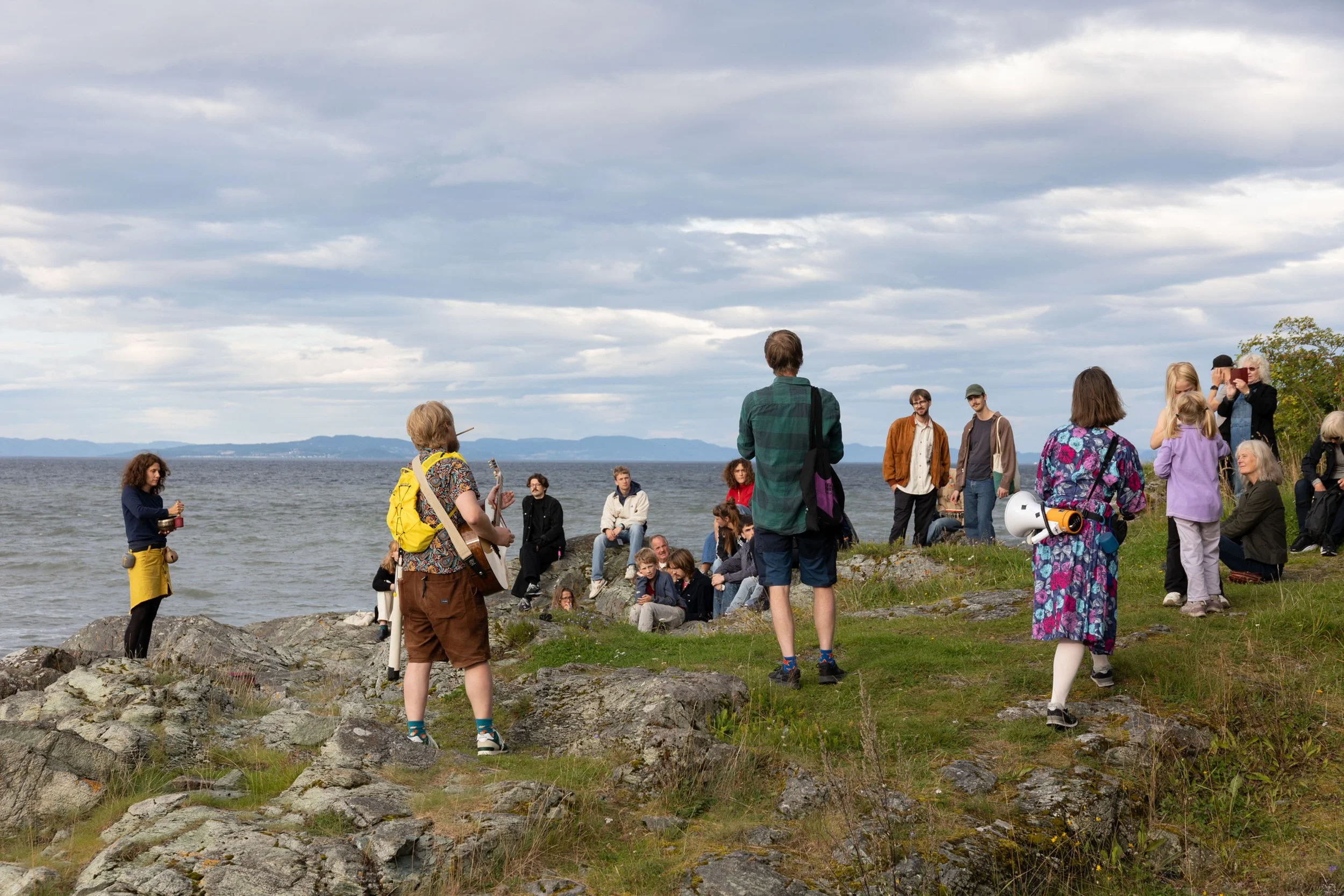 Dokumentasjon av kunstarrangement under Kunstfest Rotvoll – foto: Lili Zaneta