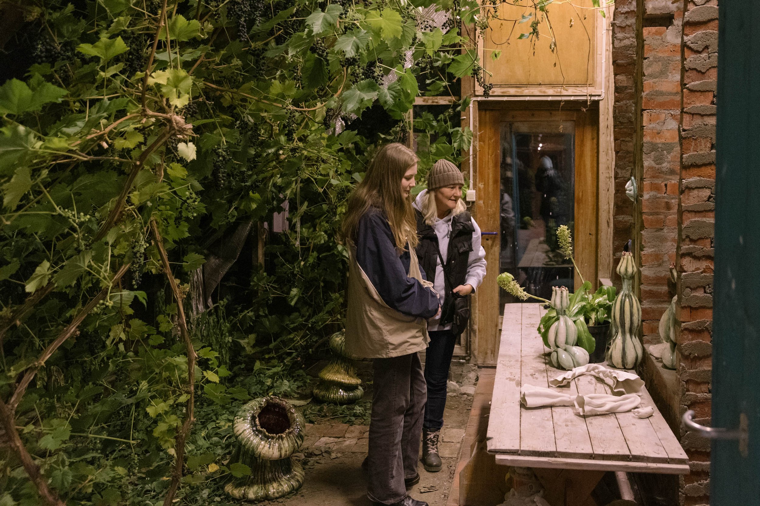 Publikum i kunstneratelier under Trondheim Open