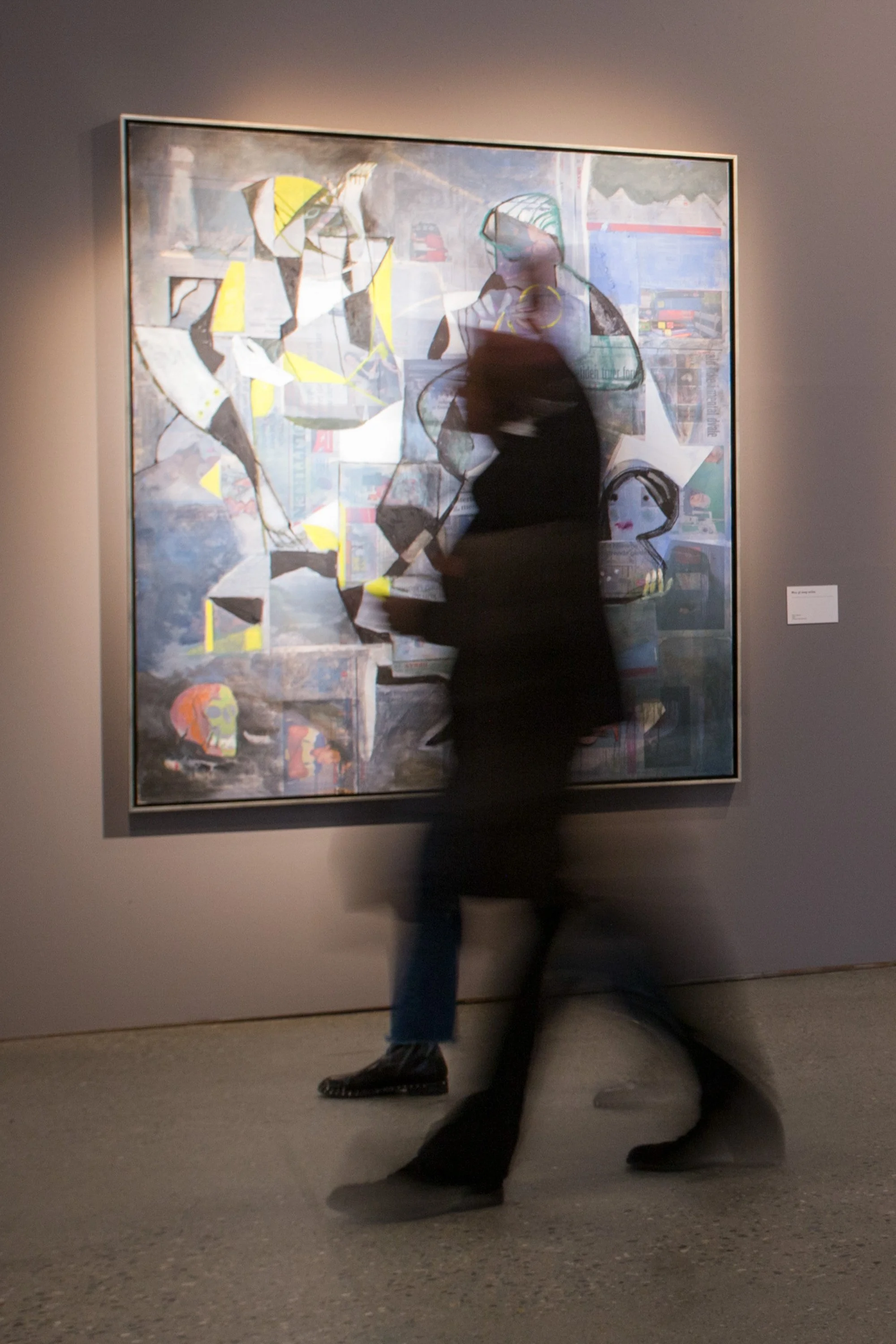 Utstillingsrom med verk av Håkon Bleken ved Trondheim Kunstmuseum