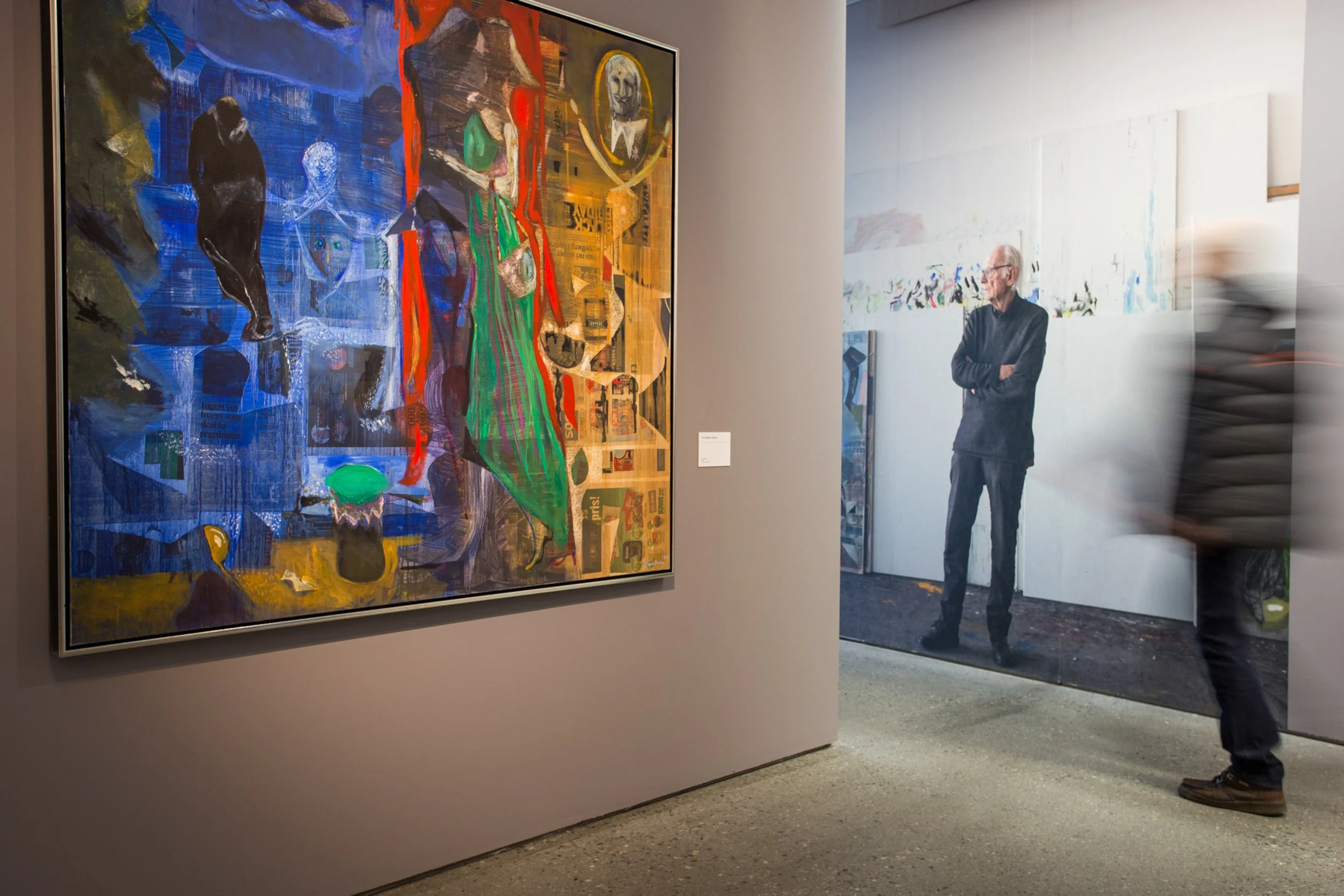 Utstillingsrom med verk av Håkon Bleken ved Trondheim Kunstmuseum