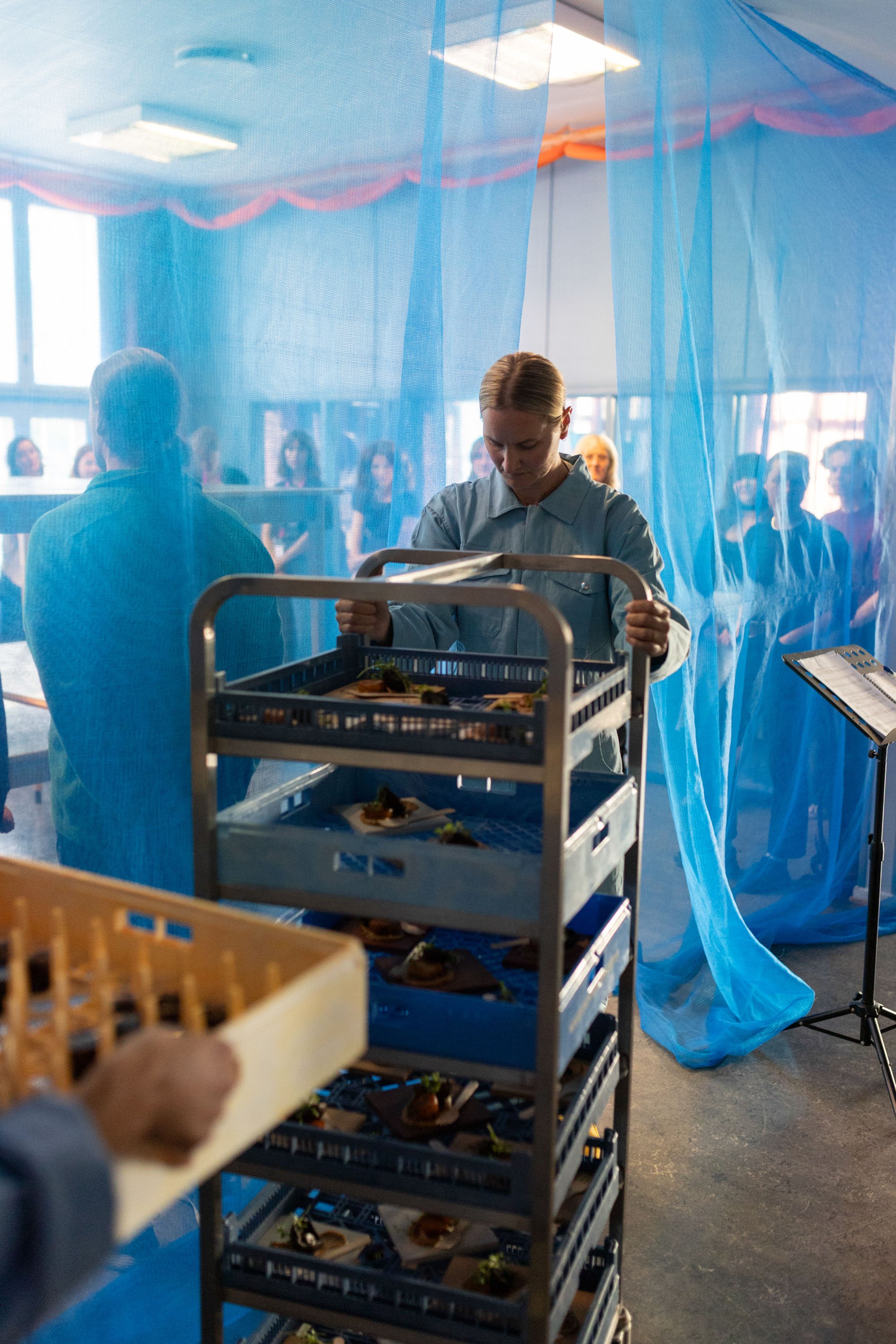 Dokumentasjon av kunstarrangement under Kunstfest Rotvoll – foto: Lili Zaneta