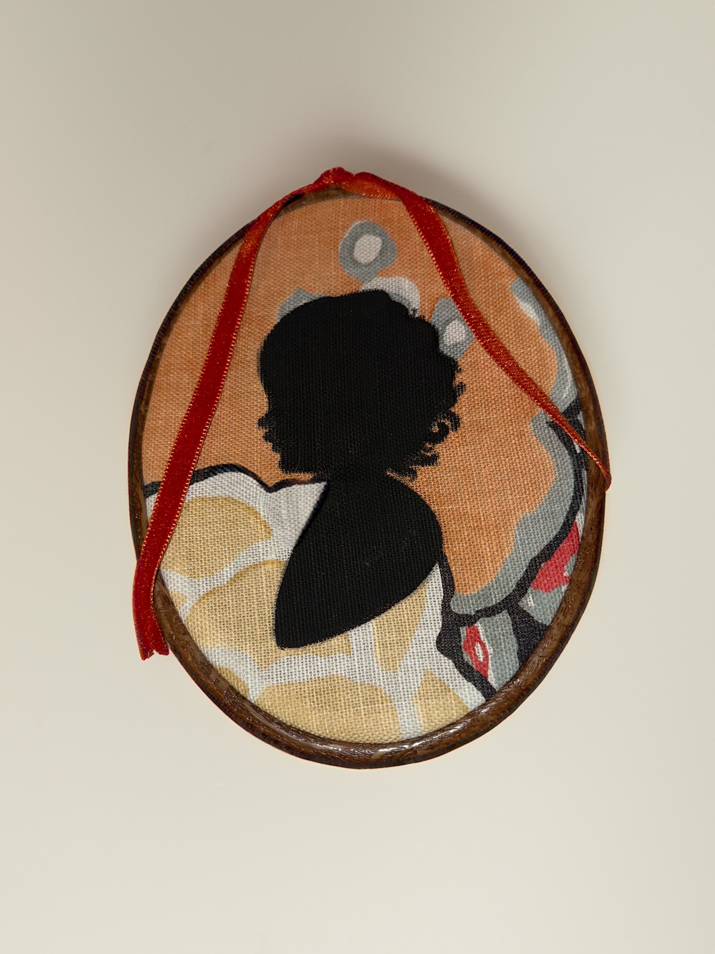 Hand Painted Silhouette Hoop