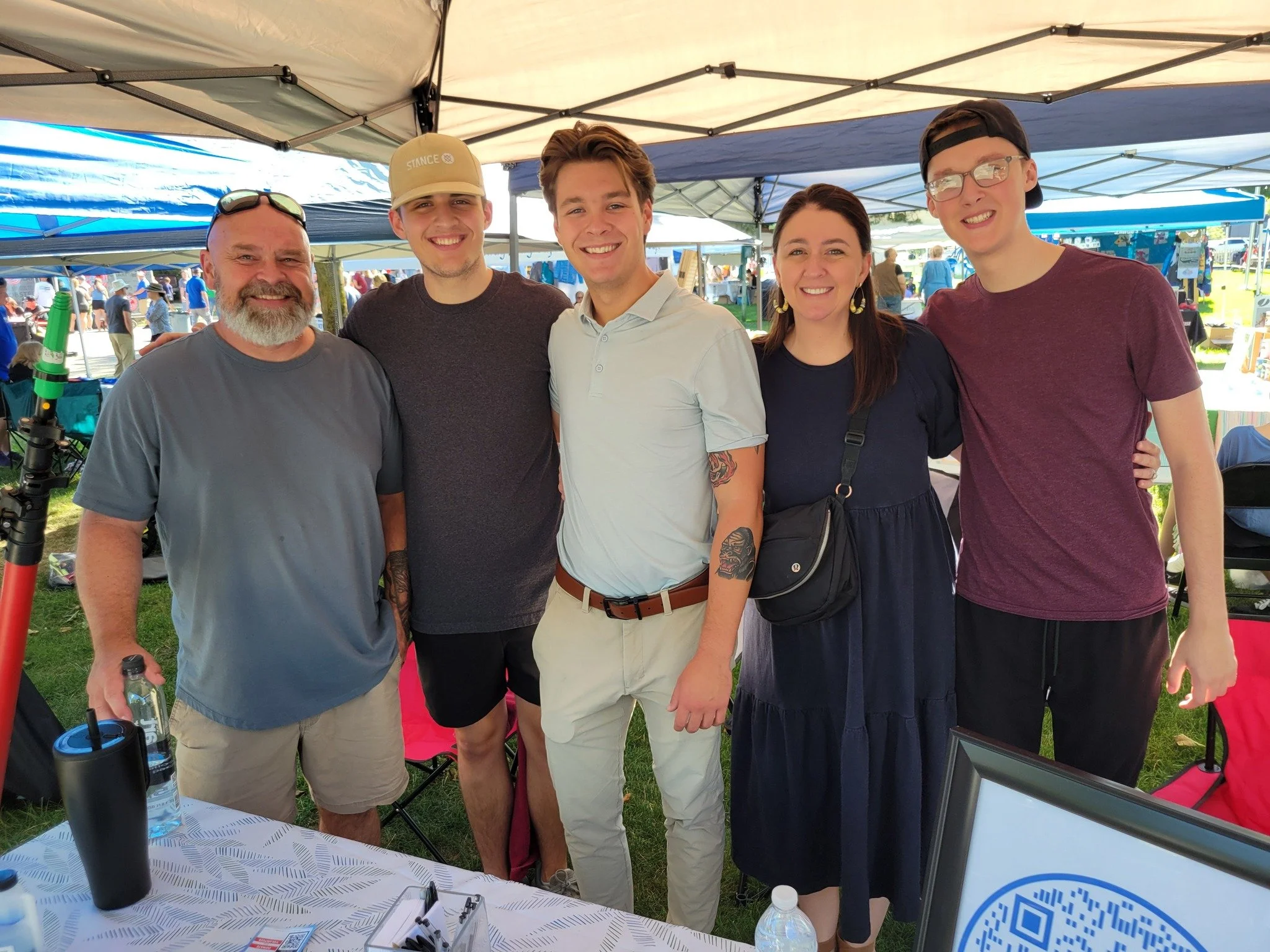 Mullins family at Pinckney Food Truck Friday event. In Livingston & Washtenaw County