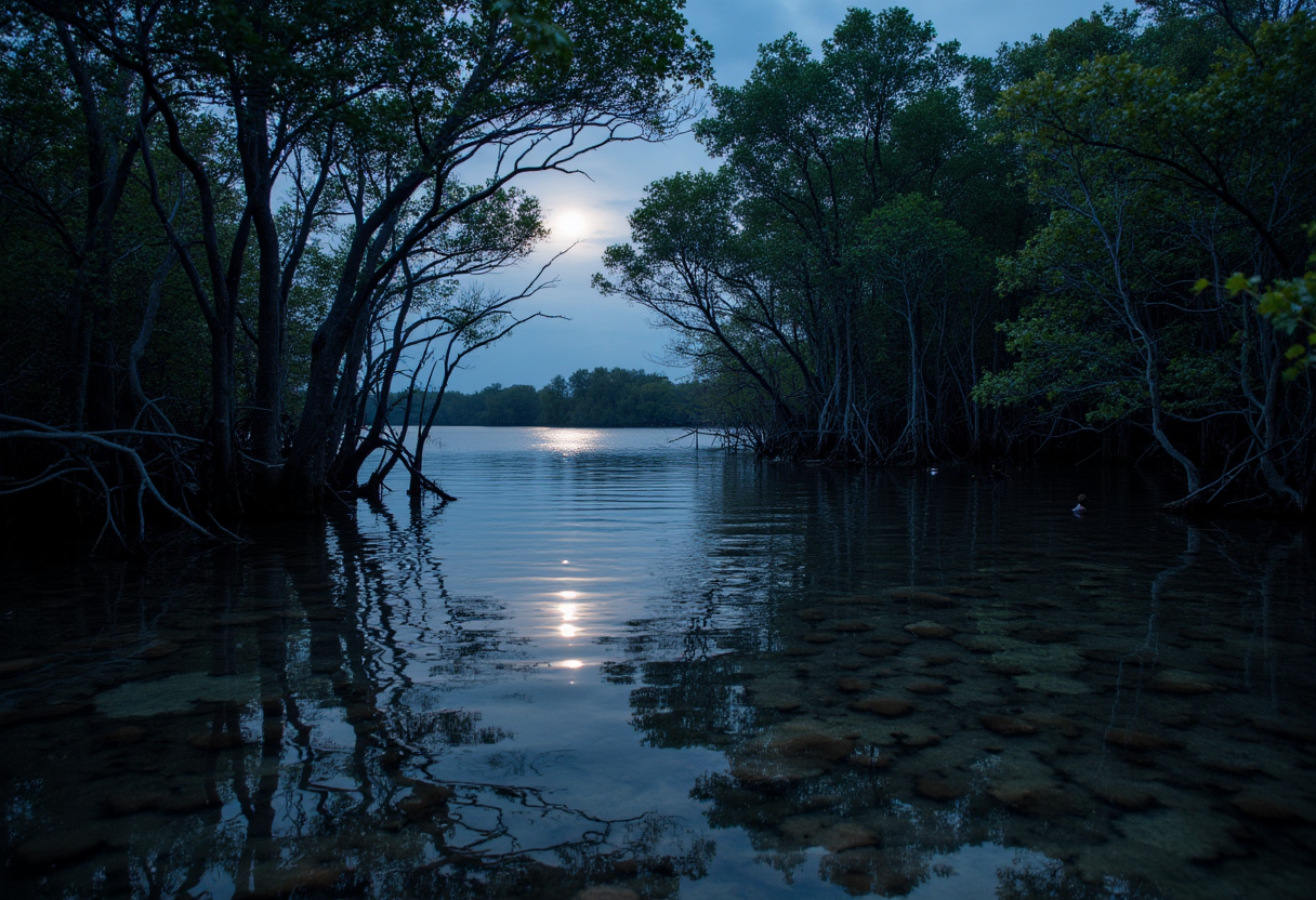 The Moon Over Manatee Bay