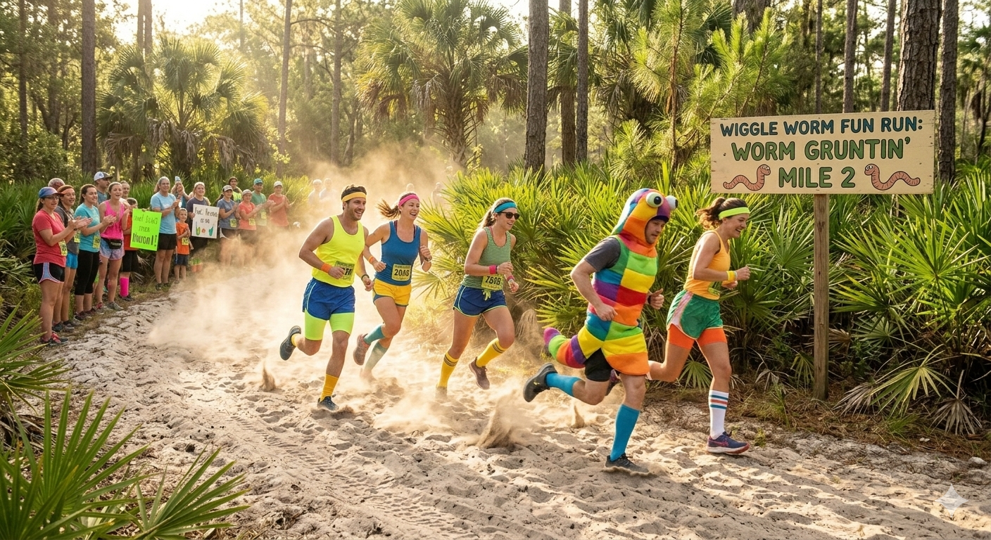 Worm Gruntin’ and the Wiggle Run: